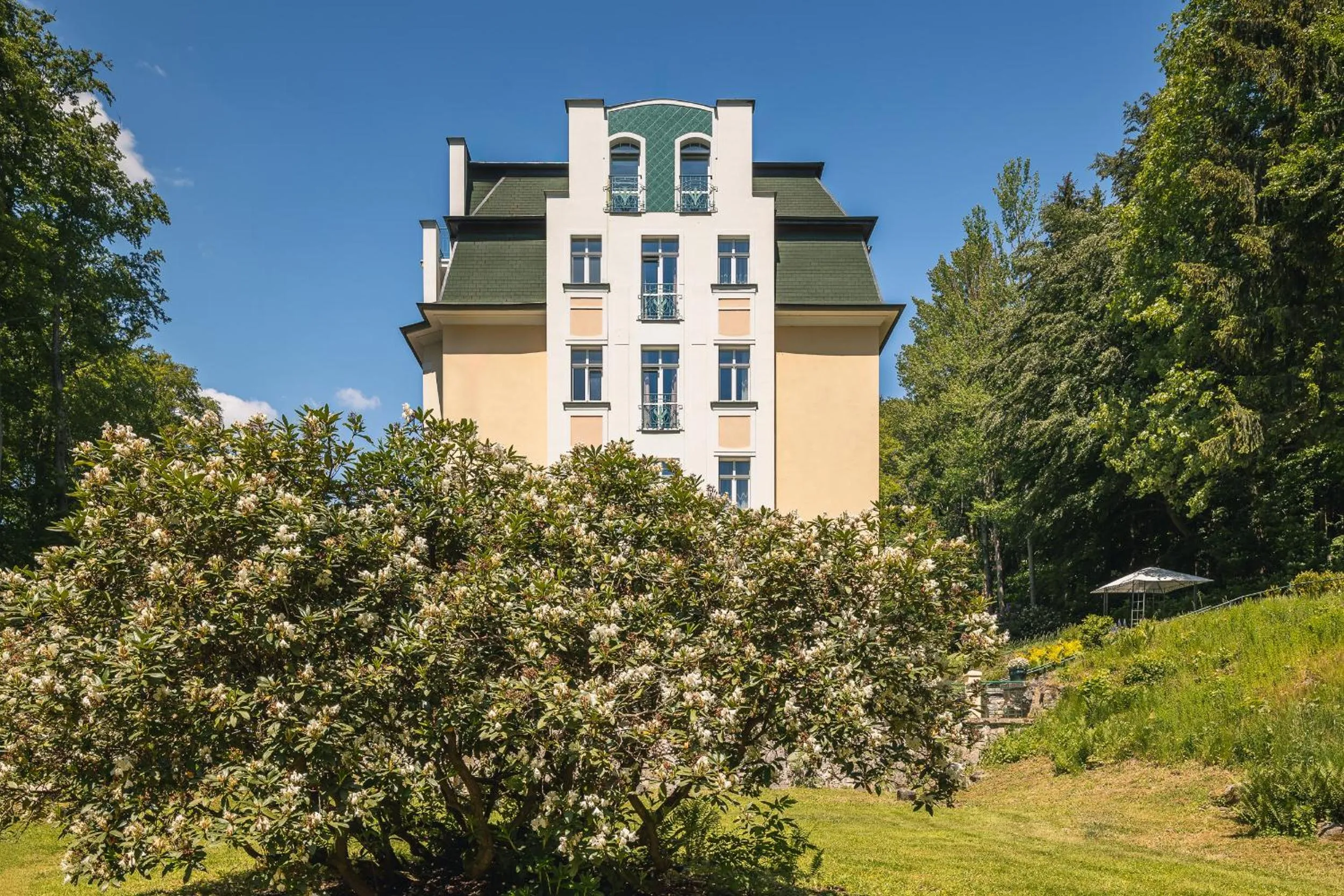 Garden view in Spa & Wellness Hotel Silva