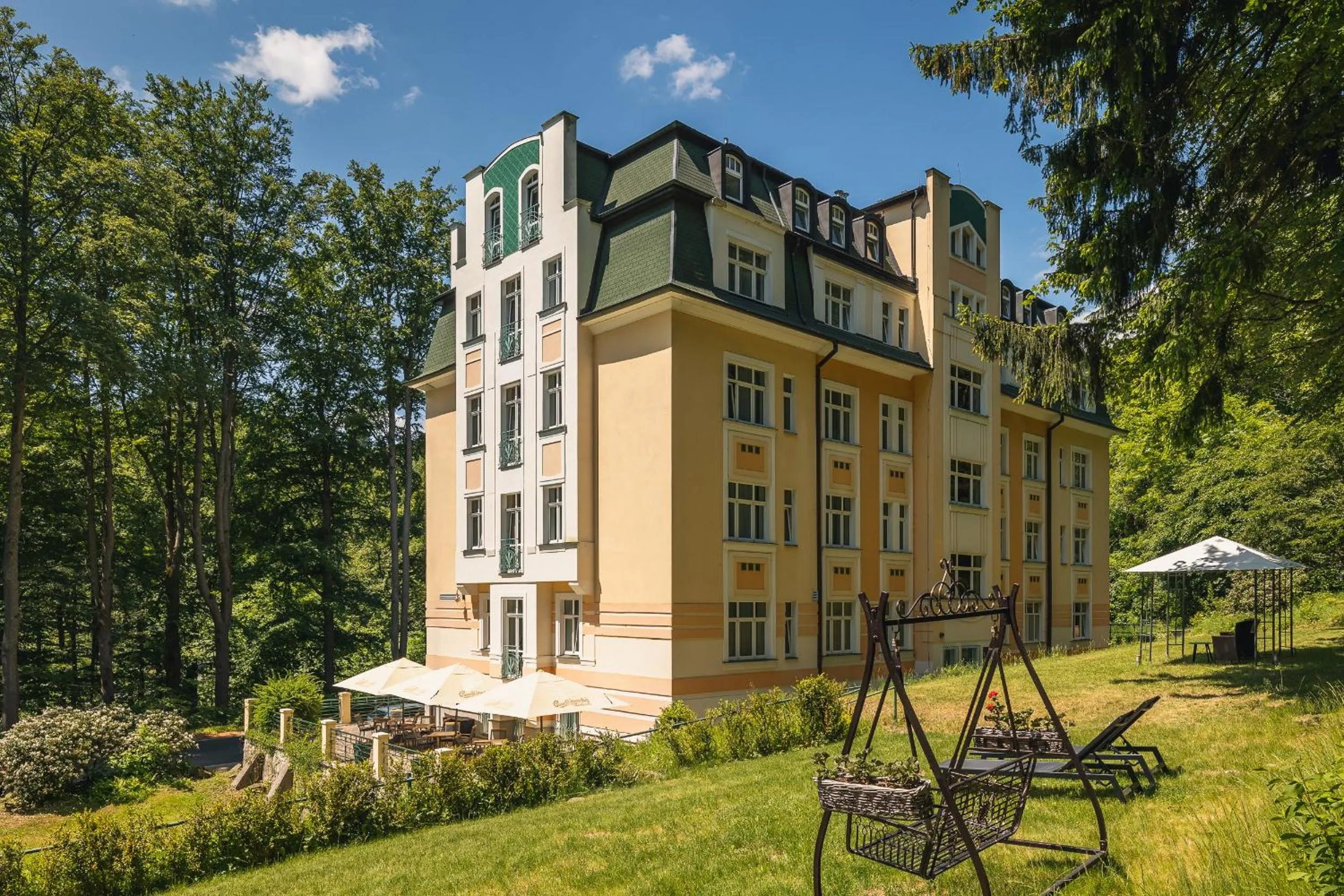 Garden view in Spa & Wellness Hotel Silva