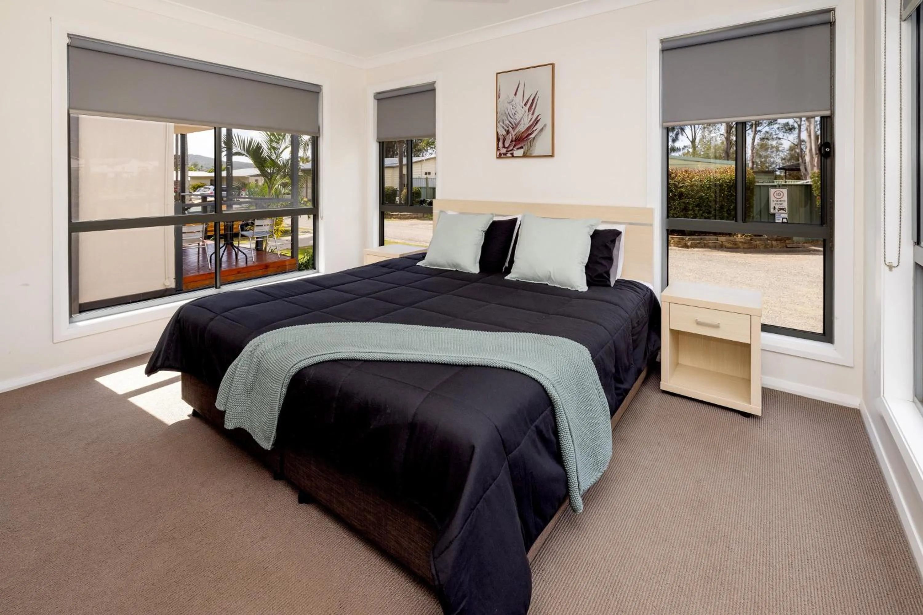 Bed in BIG4 Karuah Jetty Holiday Park