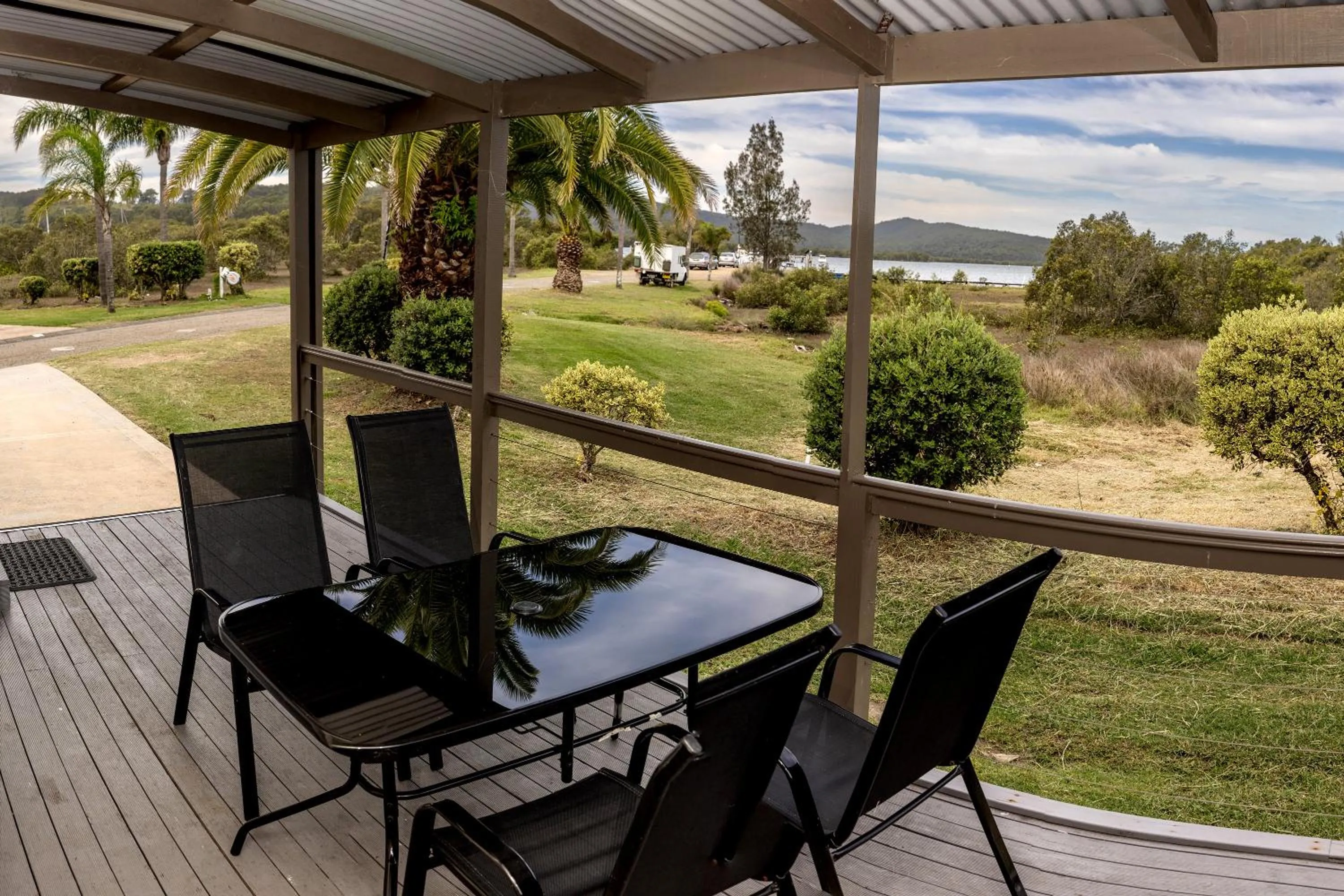 Patio in BIG4 Karuah Jetty Holiday Park