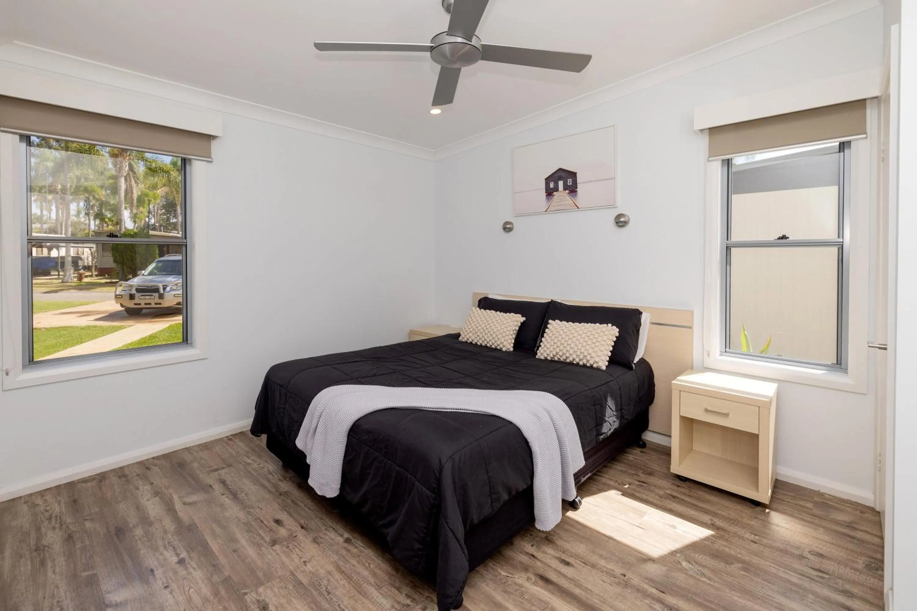 Bed in BIG4 Karuah Jetty Holiday Park