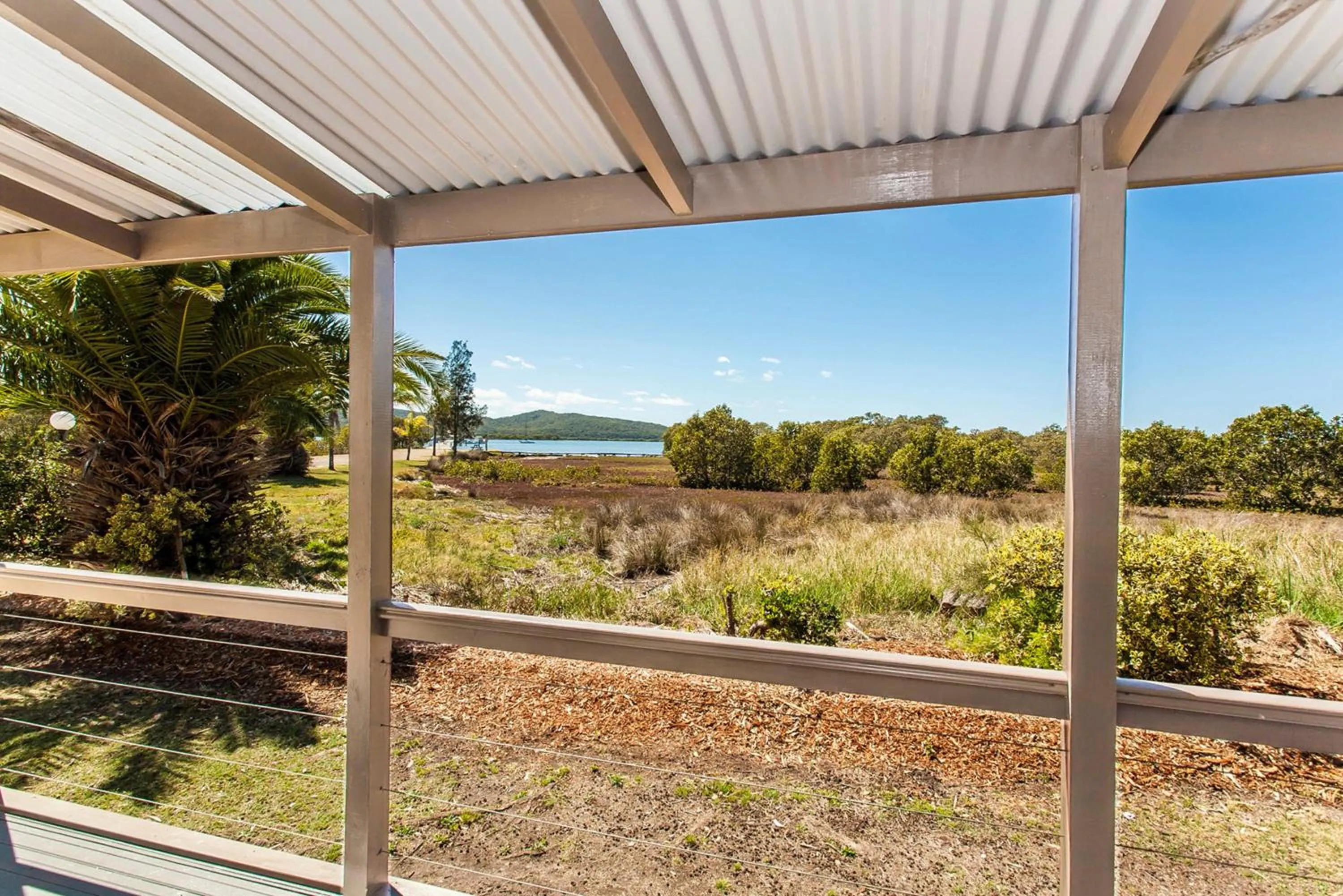 Garden view in BIG4 Karuah Jetty Holiday Park