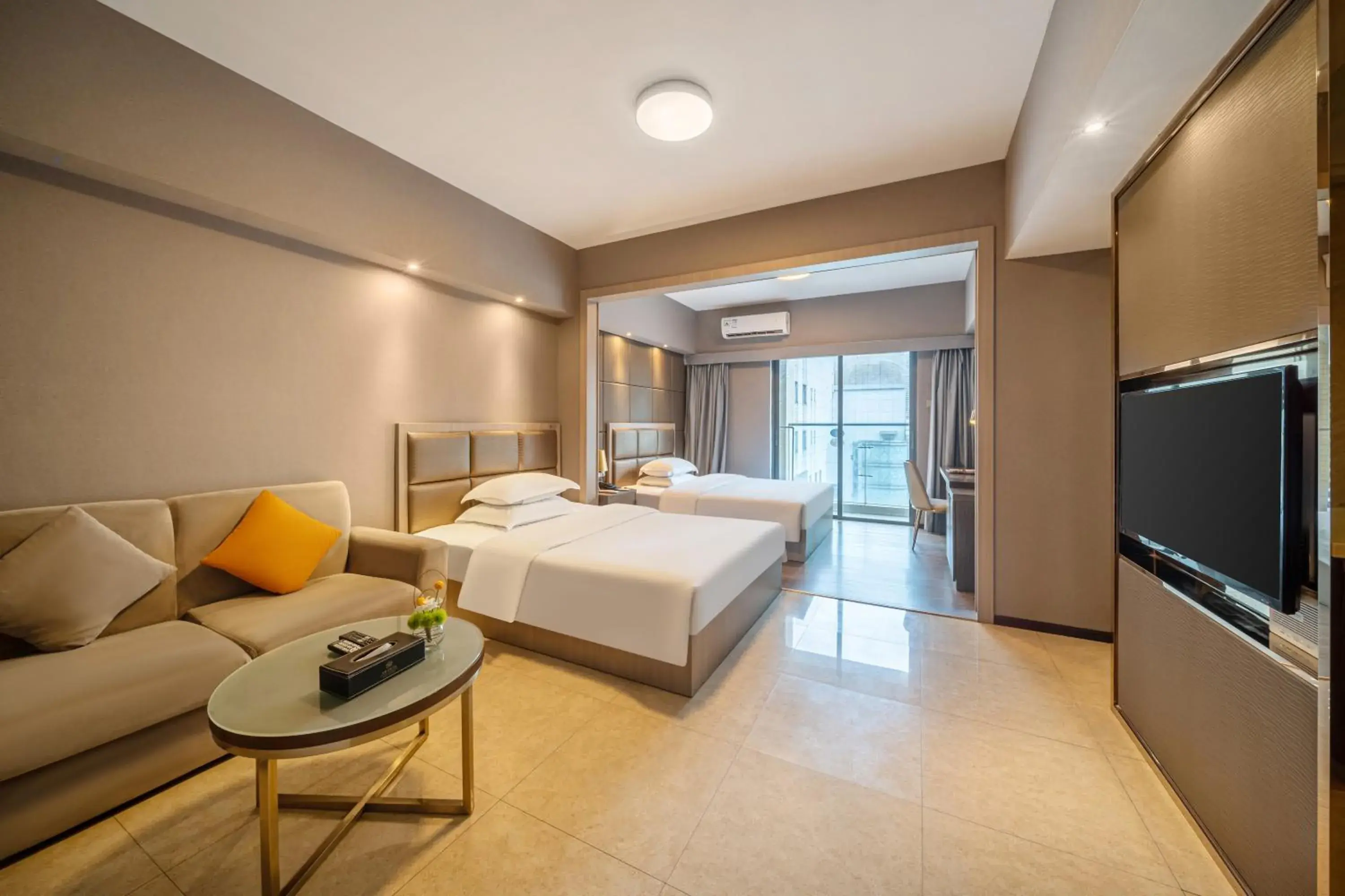 Bed in Foshan Poltton International Serviced Apartment-Canton fair free shuttle bus Bed in Foshan Poltton International Serviced Apartment-Canton fair free shuttle bus