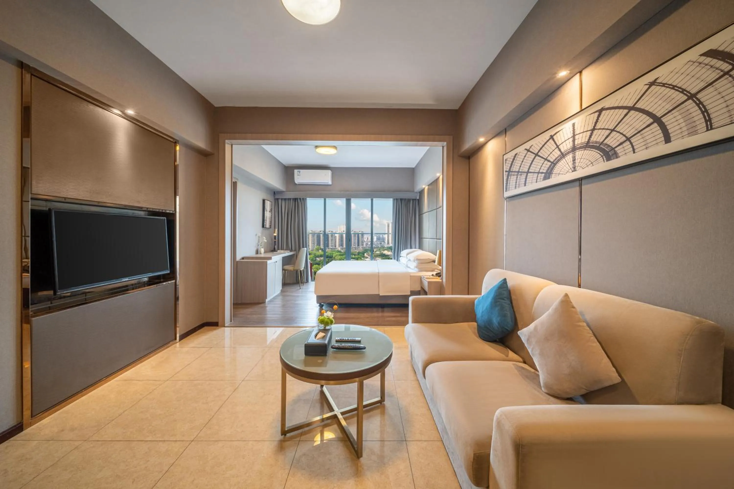 Bed in Foshan Poltton International Serviced Apartment