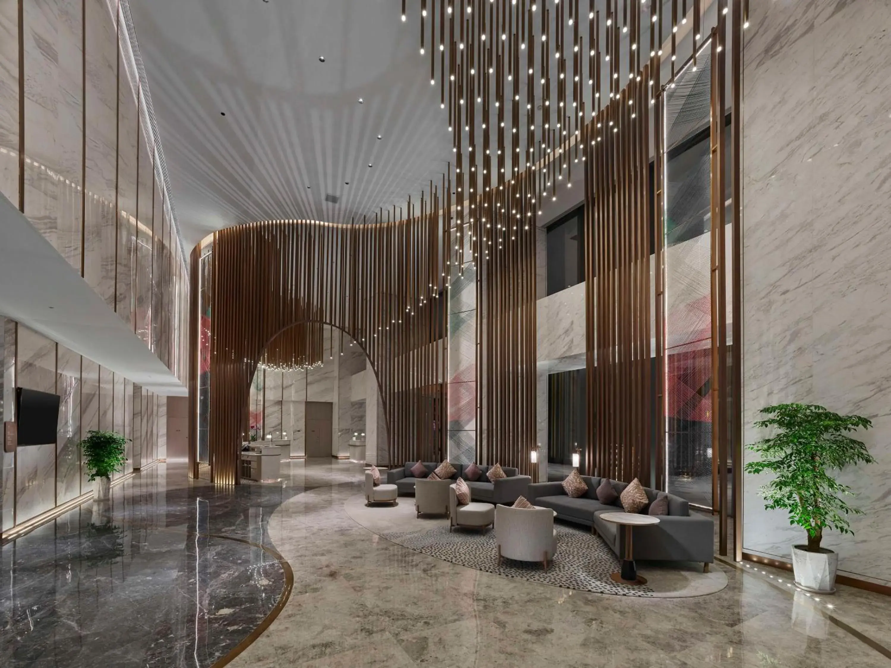 Lobby or reception in Doubletree By Hilton Nanning Wuxiang Lobby or reception in Doubletree By Hilton Nanning Wuxiang