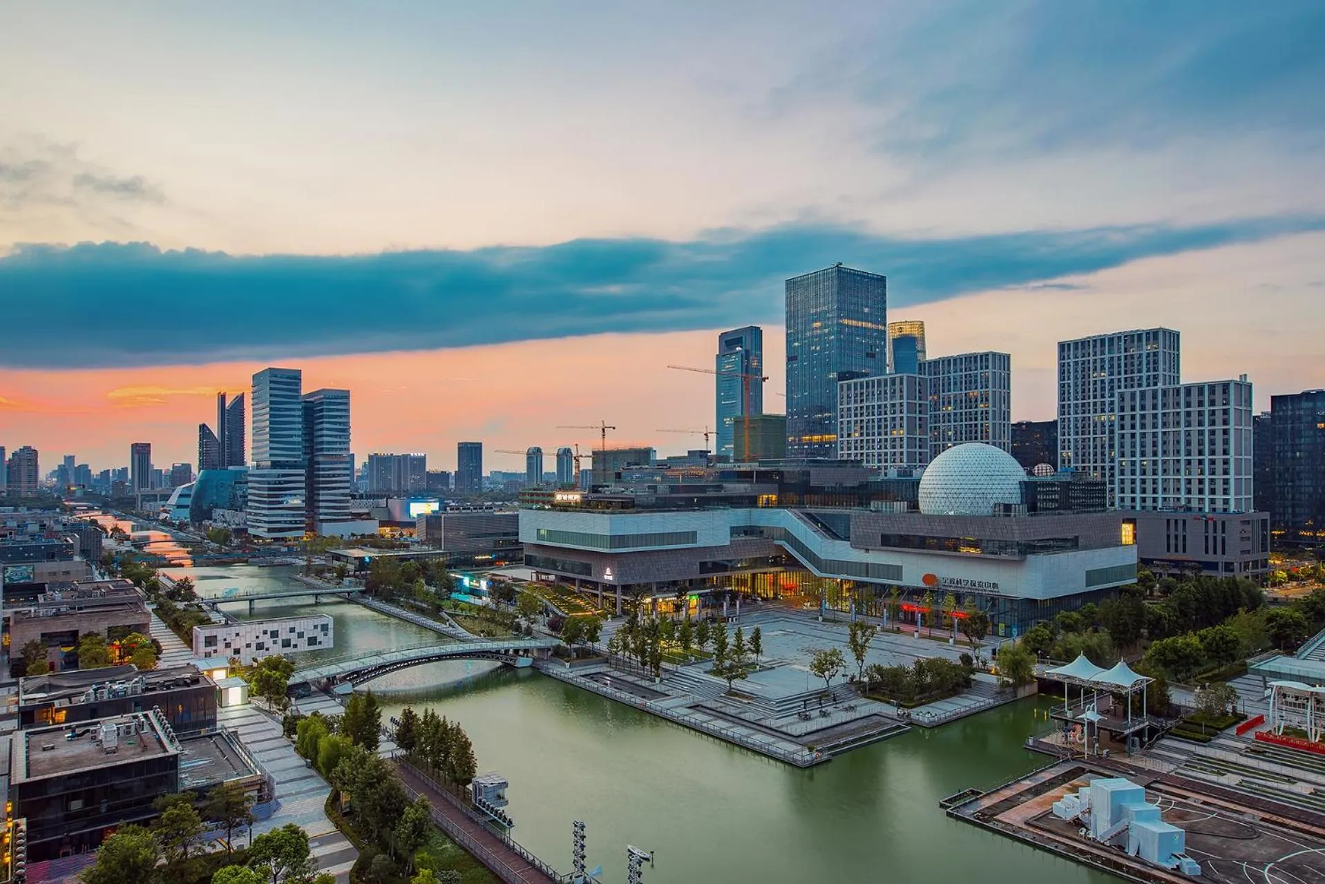 City view in Langham Place, Ningbo Culture Plaza