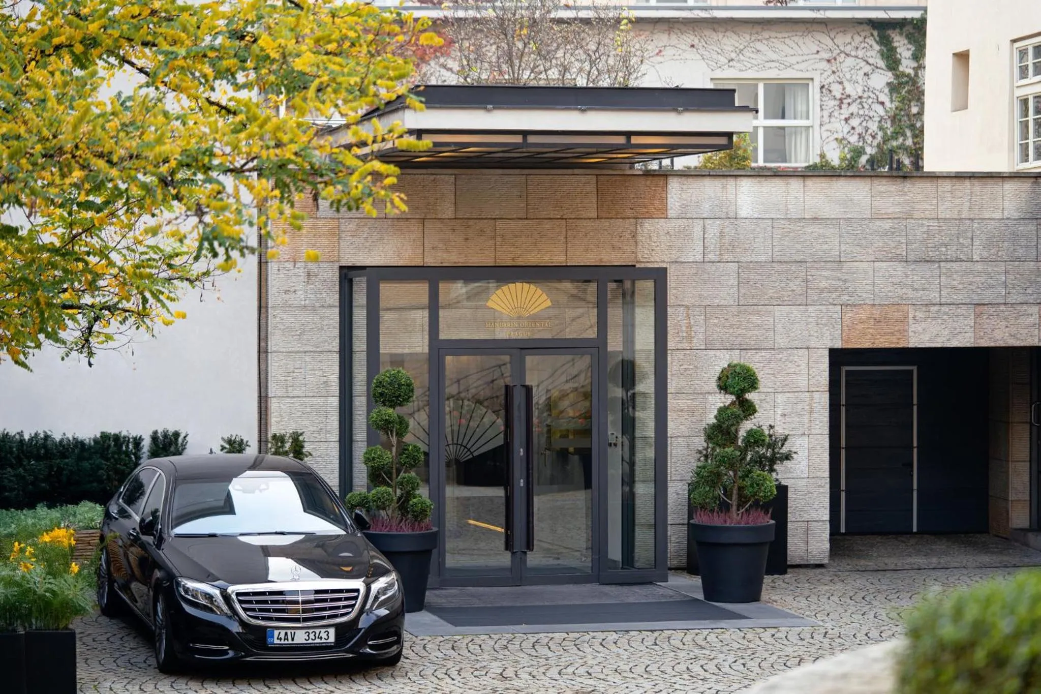 Facade/entrance in Mandarin Oriental, Prague