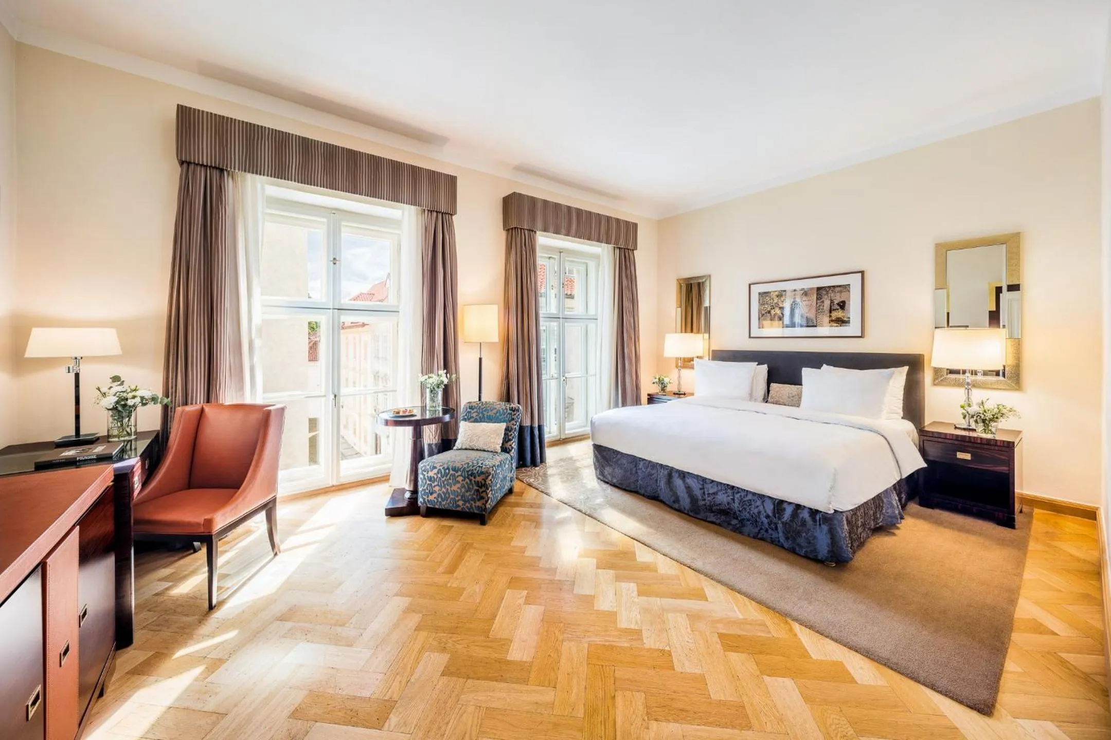 Photo of the whole room, Bed in Mandarin Oriental, Prague