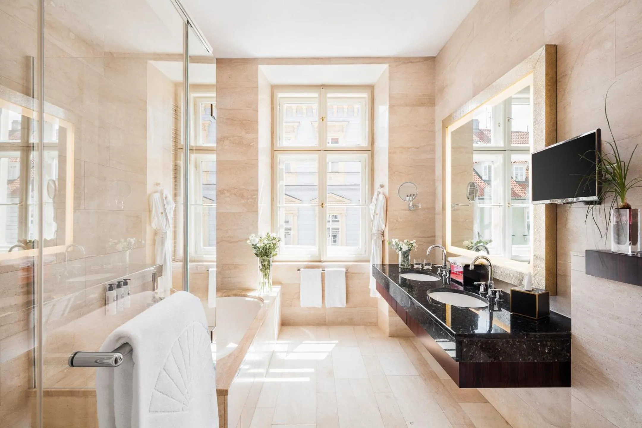 Bathroom in Mandarin Oriental, Prague