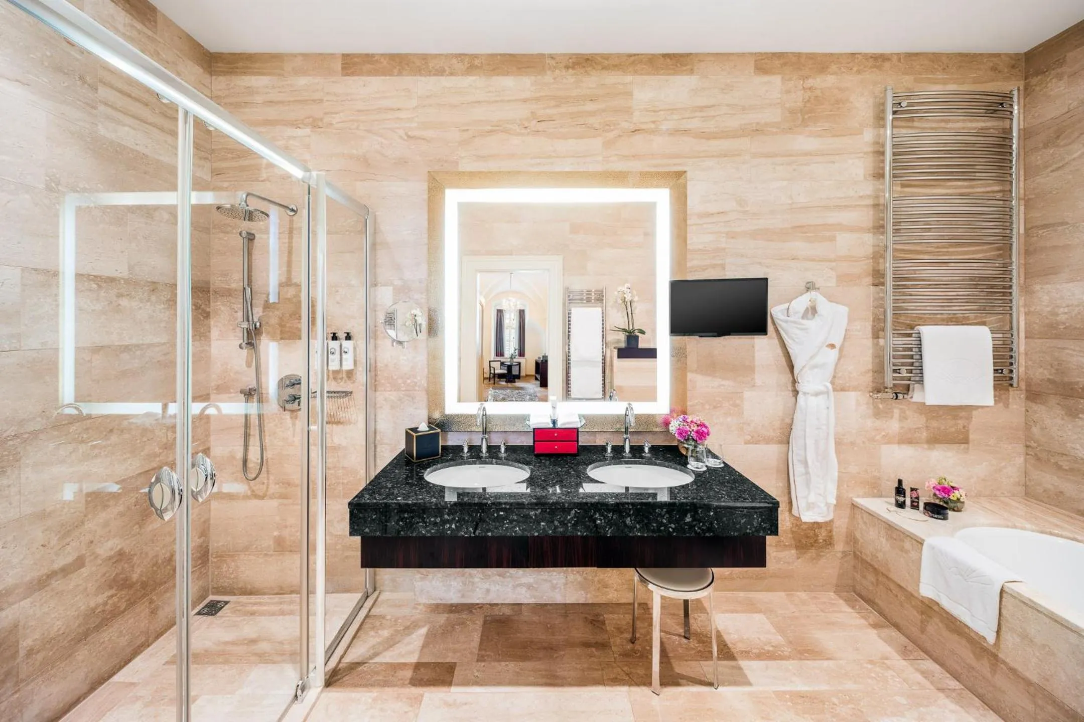 Bathroom in Mandarin Oriental, Prague