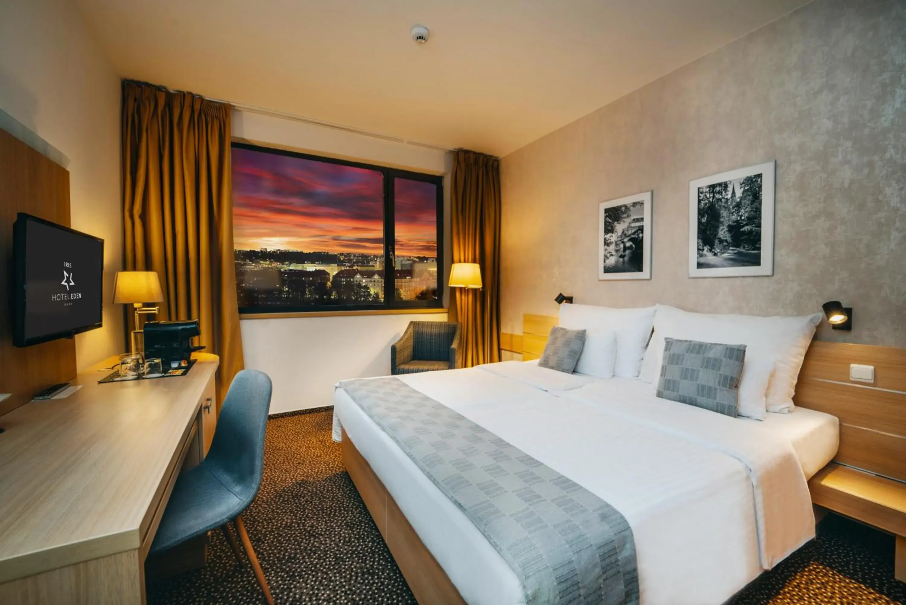 Bedroom, Bed in Iris Hotel Eden - Czech Leading Hotels Bedroom, Bed in Iris Hotel Eden - Czech Leading Hotels