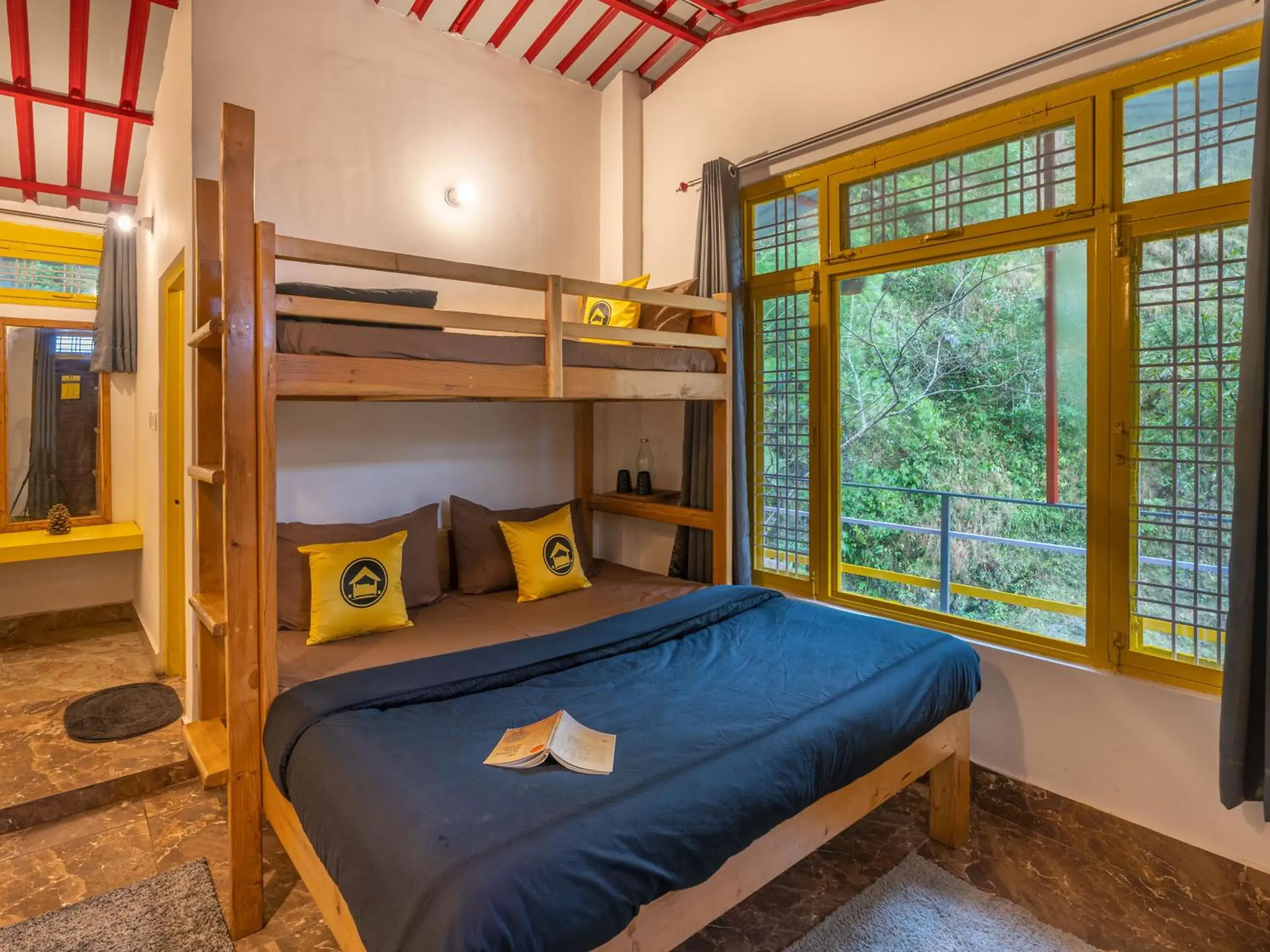 Photo of the whole room, Bed in The Hosteller Mussoorie By the Streamside, Kempty Photo of the whole room, Bed in The Hosteller Mussoorie By the Streamside, Kempty