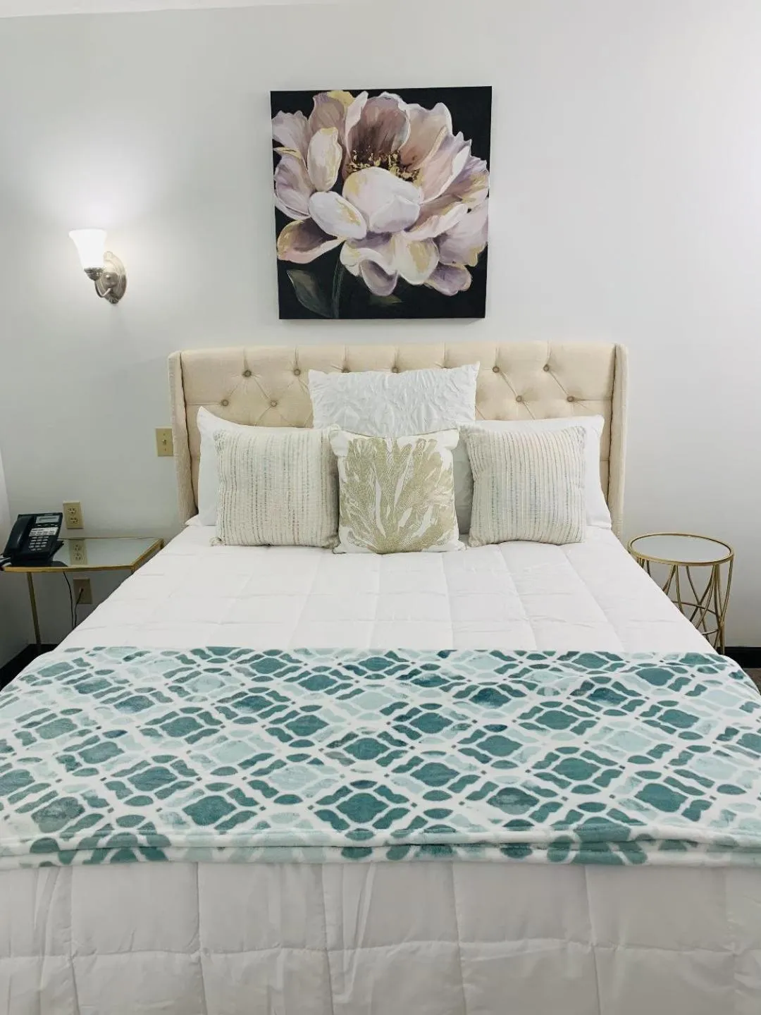 Bed in EC Reed's Mercantile and Hotel