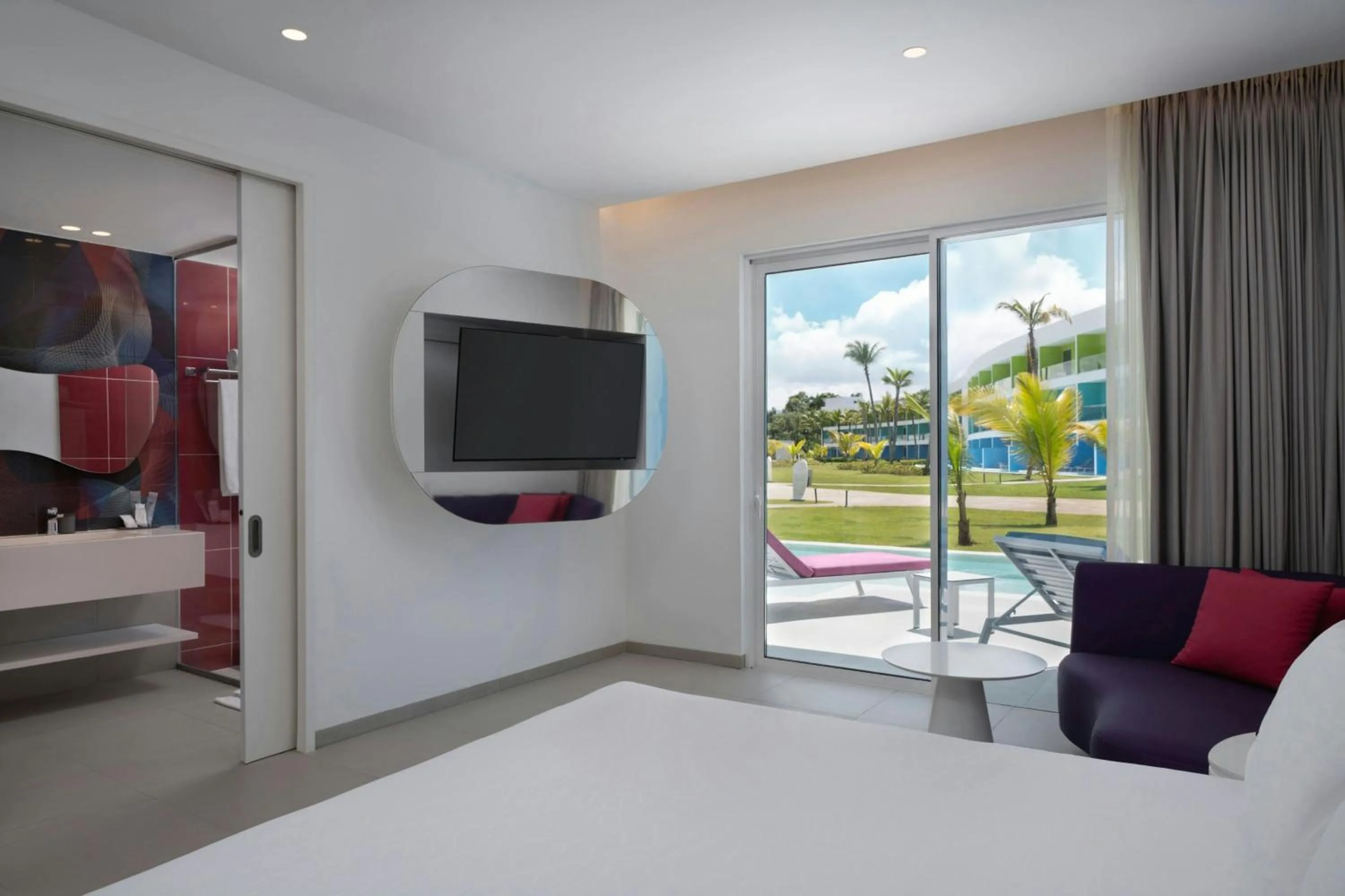 Photo of the whole room, Bed in Temptation Grand Miches Resort - All Inclusive - Couples Only