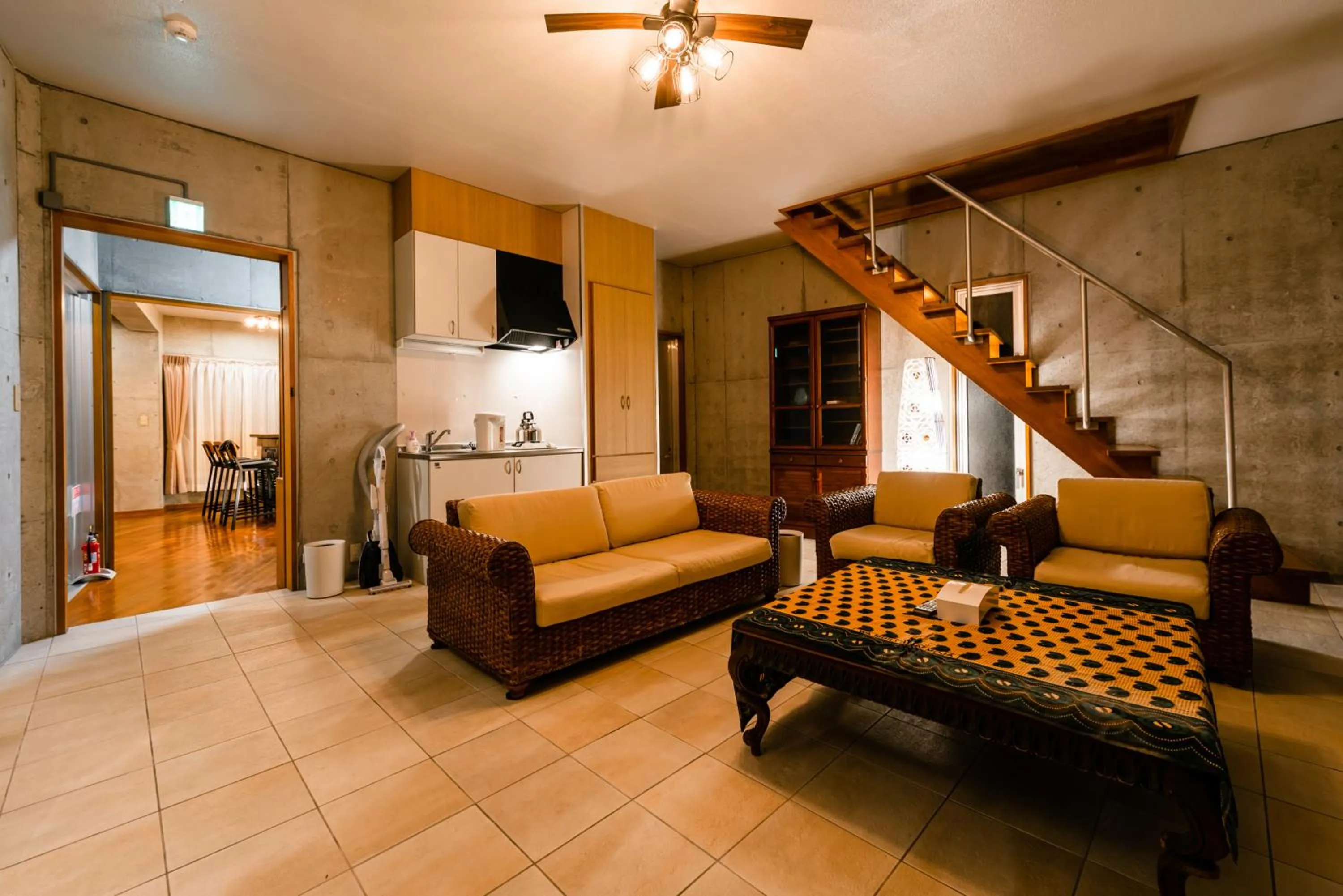 Living room in Pine House in Ginoza