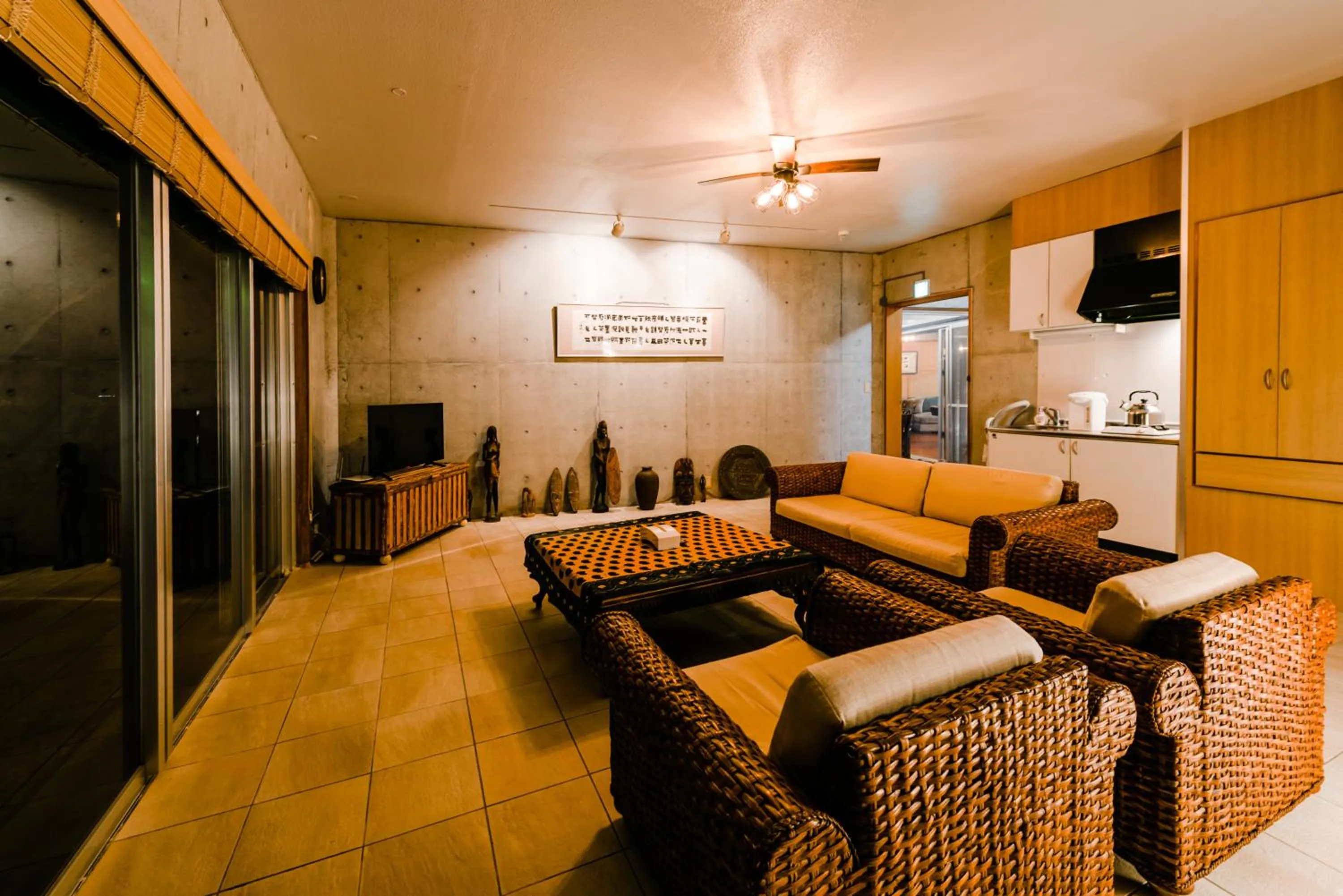 Living room in Pine House in Ginoza