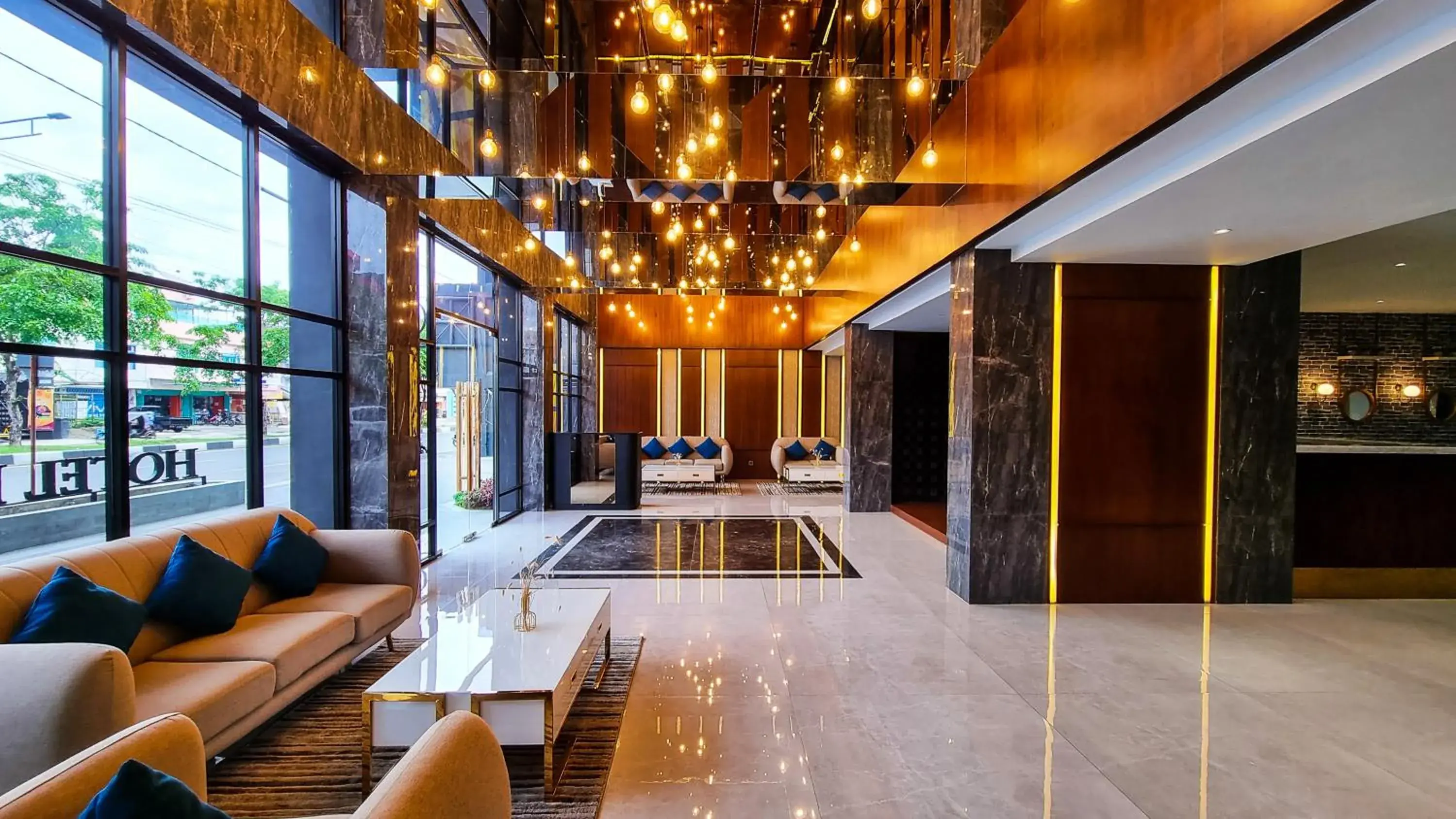 Lobby or reception in Hotel Rasamala Lobby or reception in Hotel Rasamala