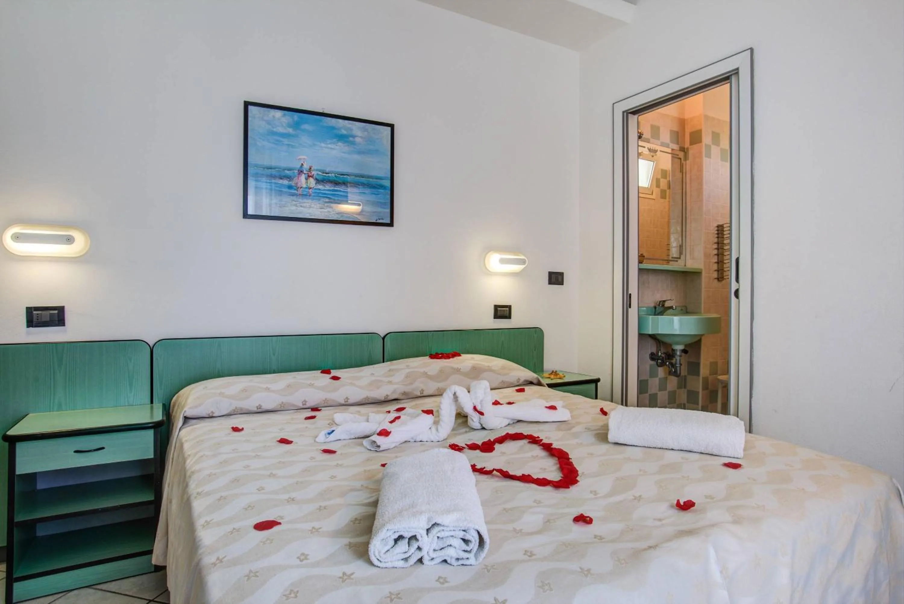 Bed in Hotel San Paolo