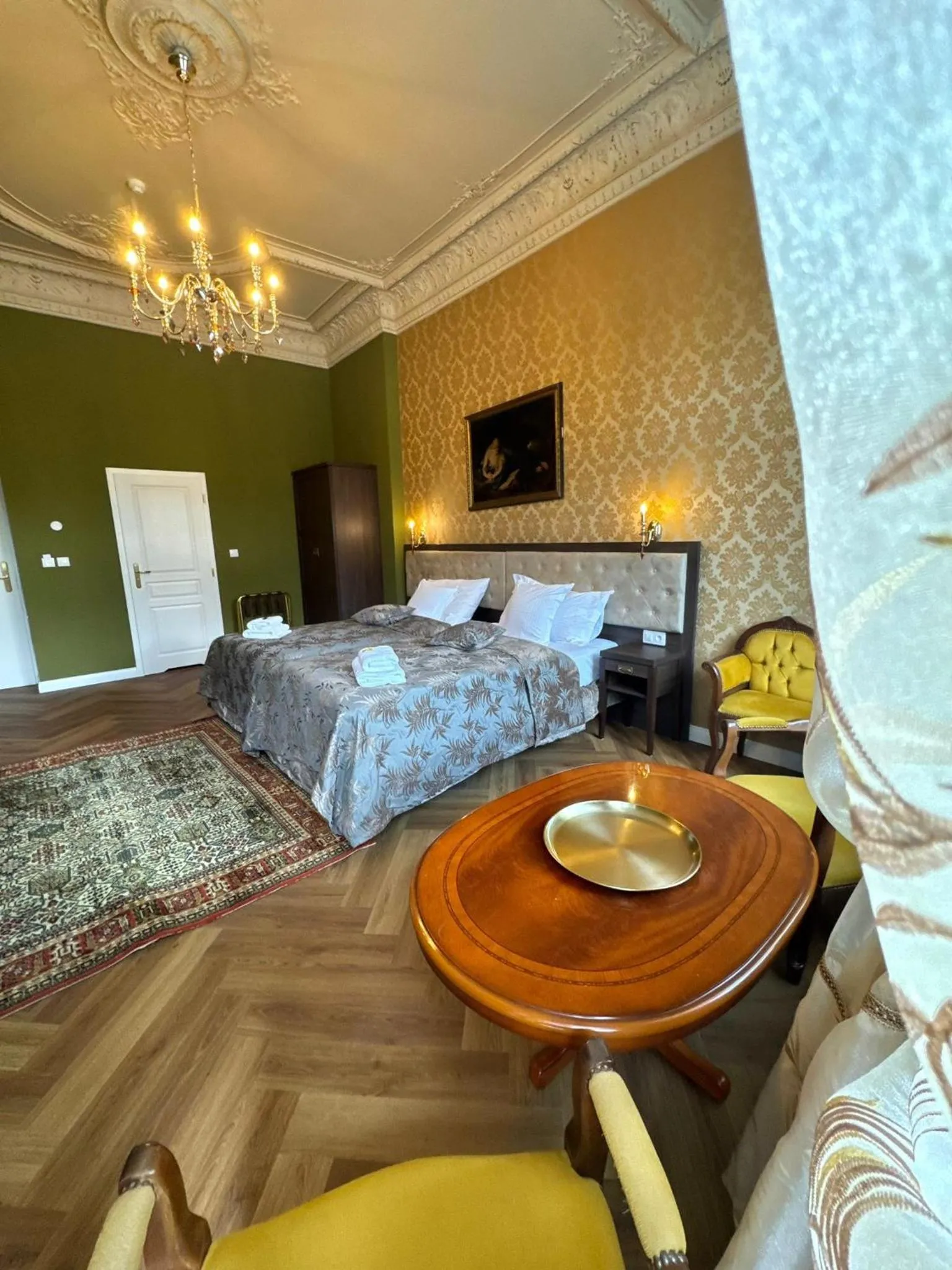Bed in Hotel Rudolf II Karlovy Vary