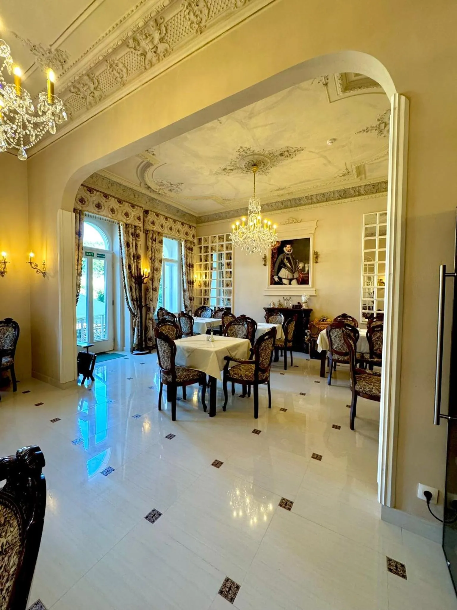 Seating area in Hotel Rudolf II Karlovy Vary