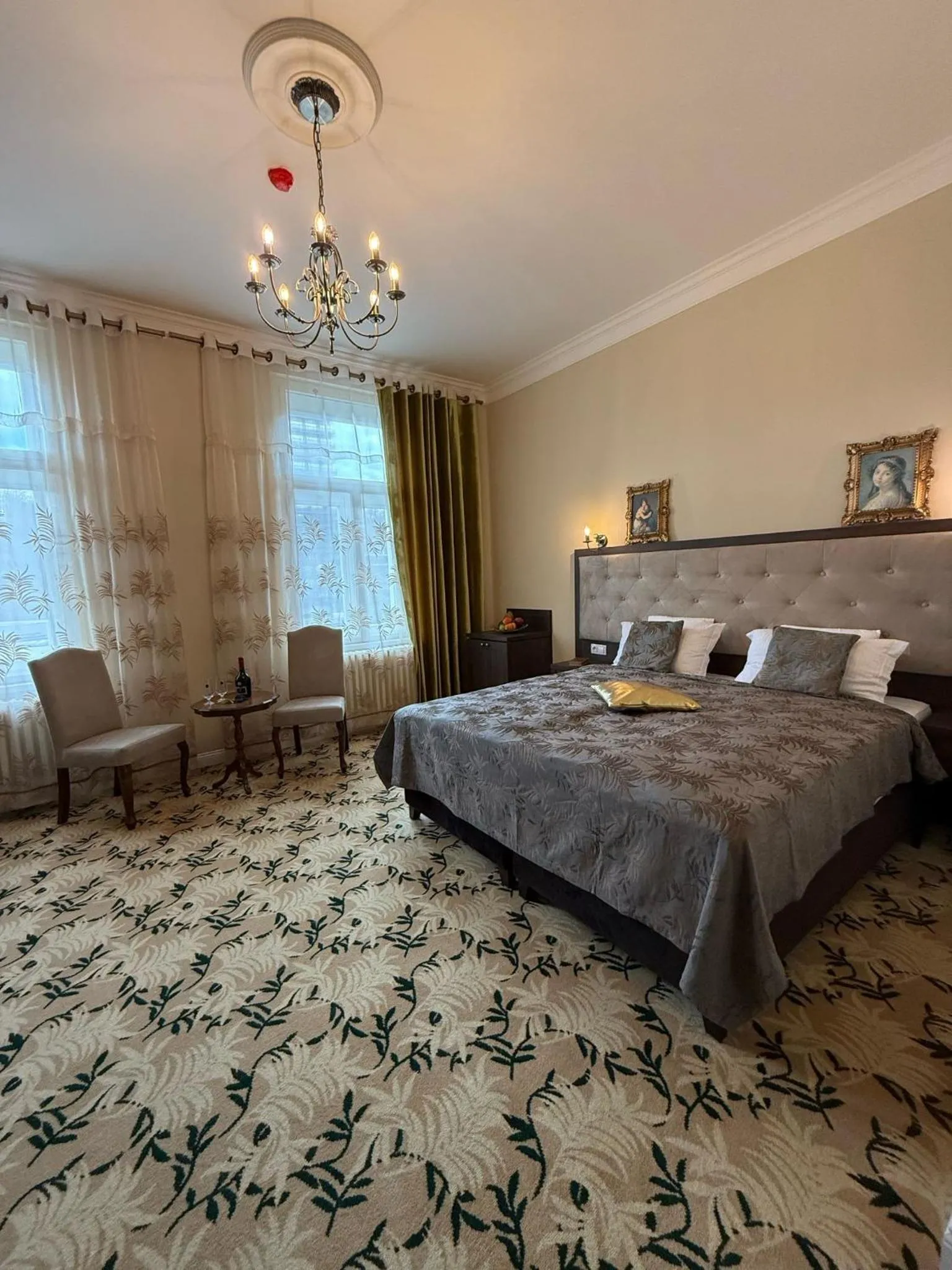 Bed in Hotel Rudolf II Karlovy Vary
