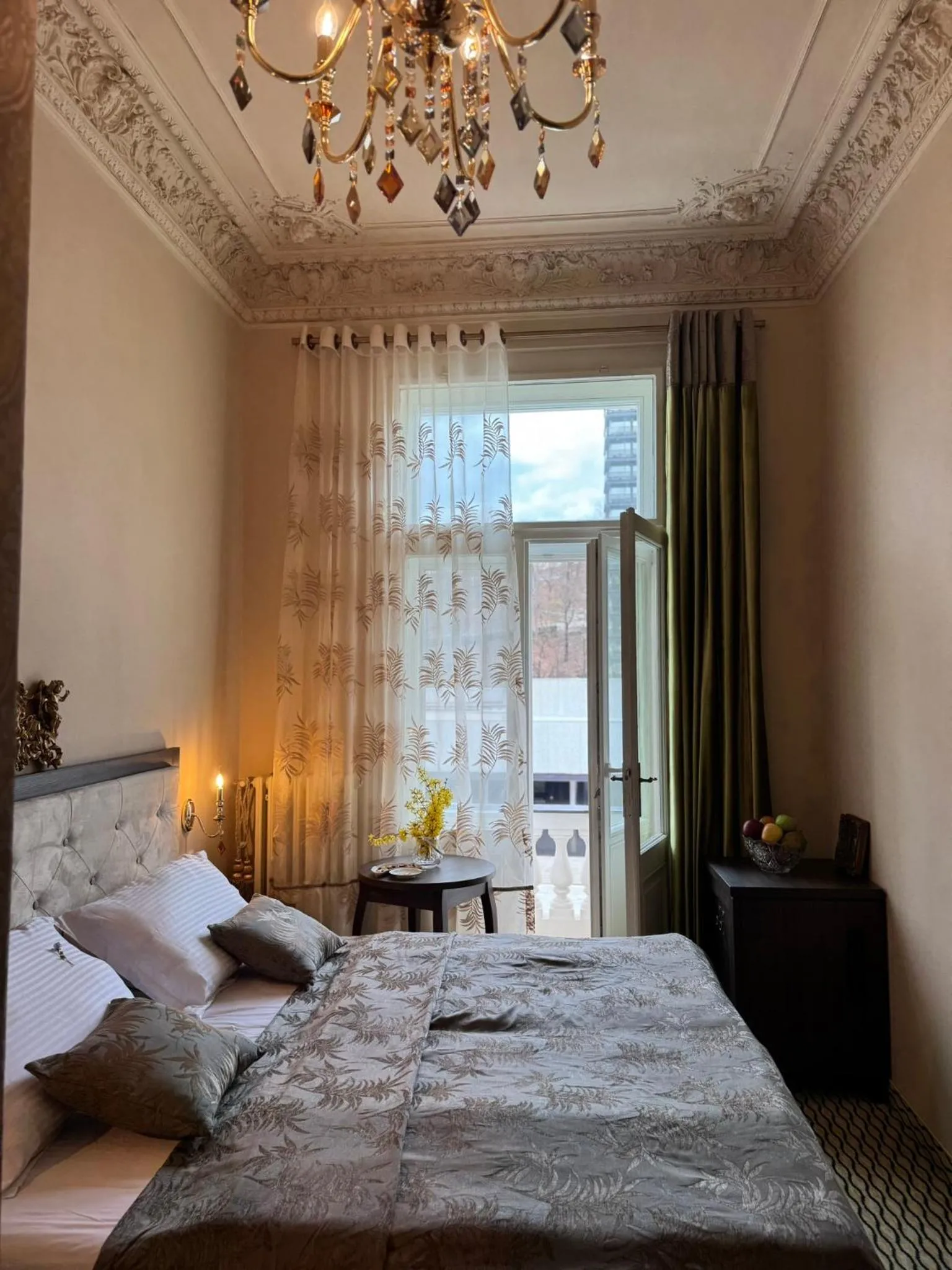 Bed in Hotel Rudolf II Karlovy Vary