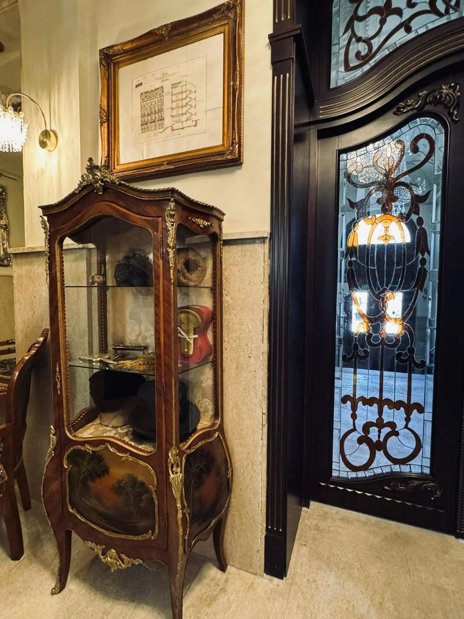 Decorative detail in Hotel Rudolf II Karlovy Vary