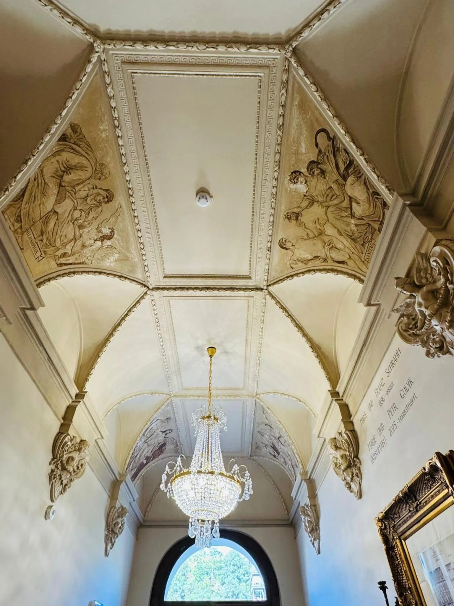 Decorative detail in Hotel Rudolf II Karlovy Vary