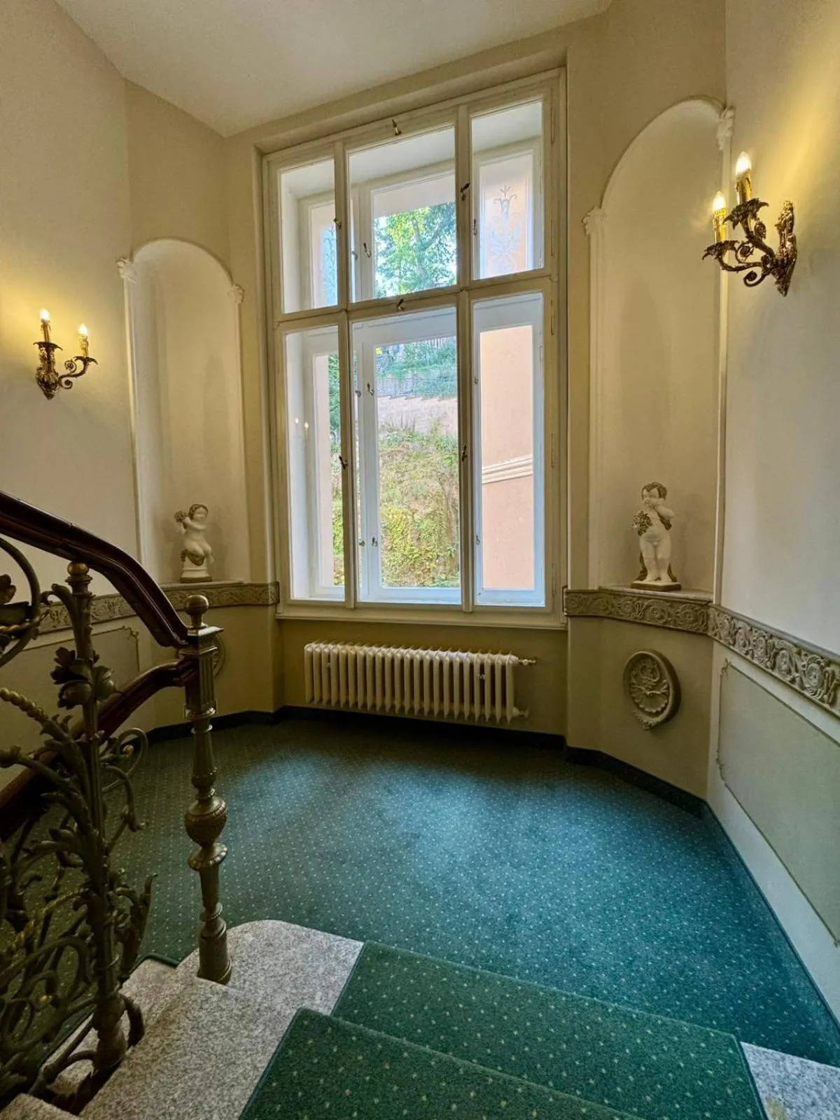 Decorative detail in Hotel Rudolf II Karlovy Vary