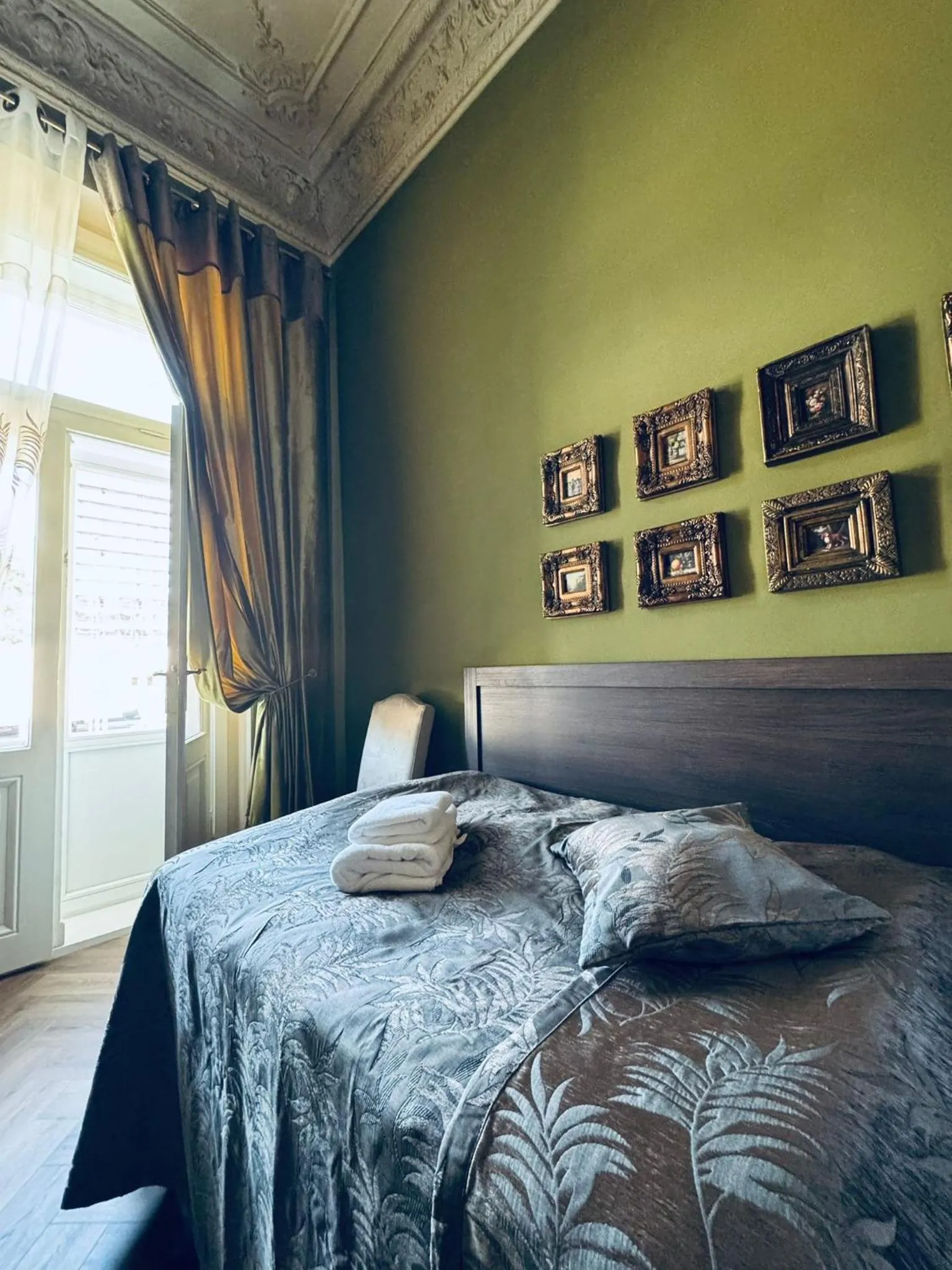 Bed in Hotel Rudolf II Karlovy Vary