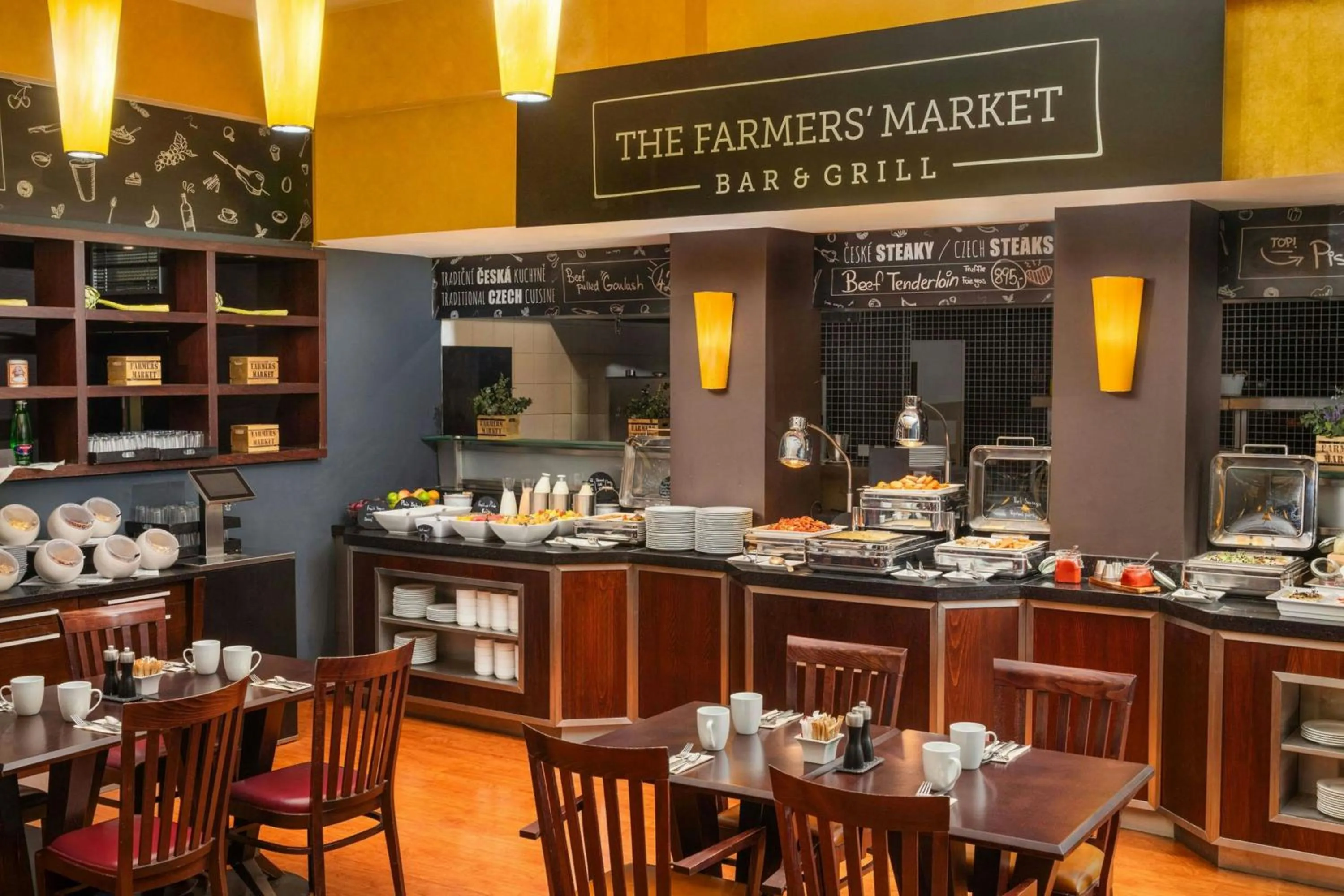 Breakfast in Courtyard by Marriott Prague City