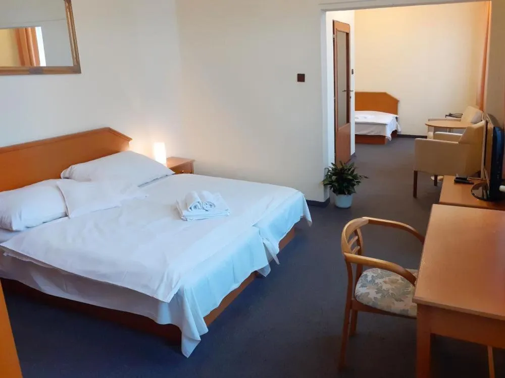 Bed in Hotel Casanova