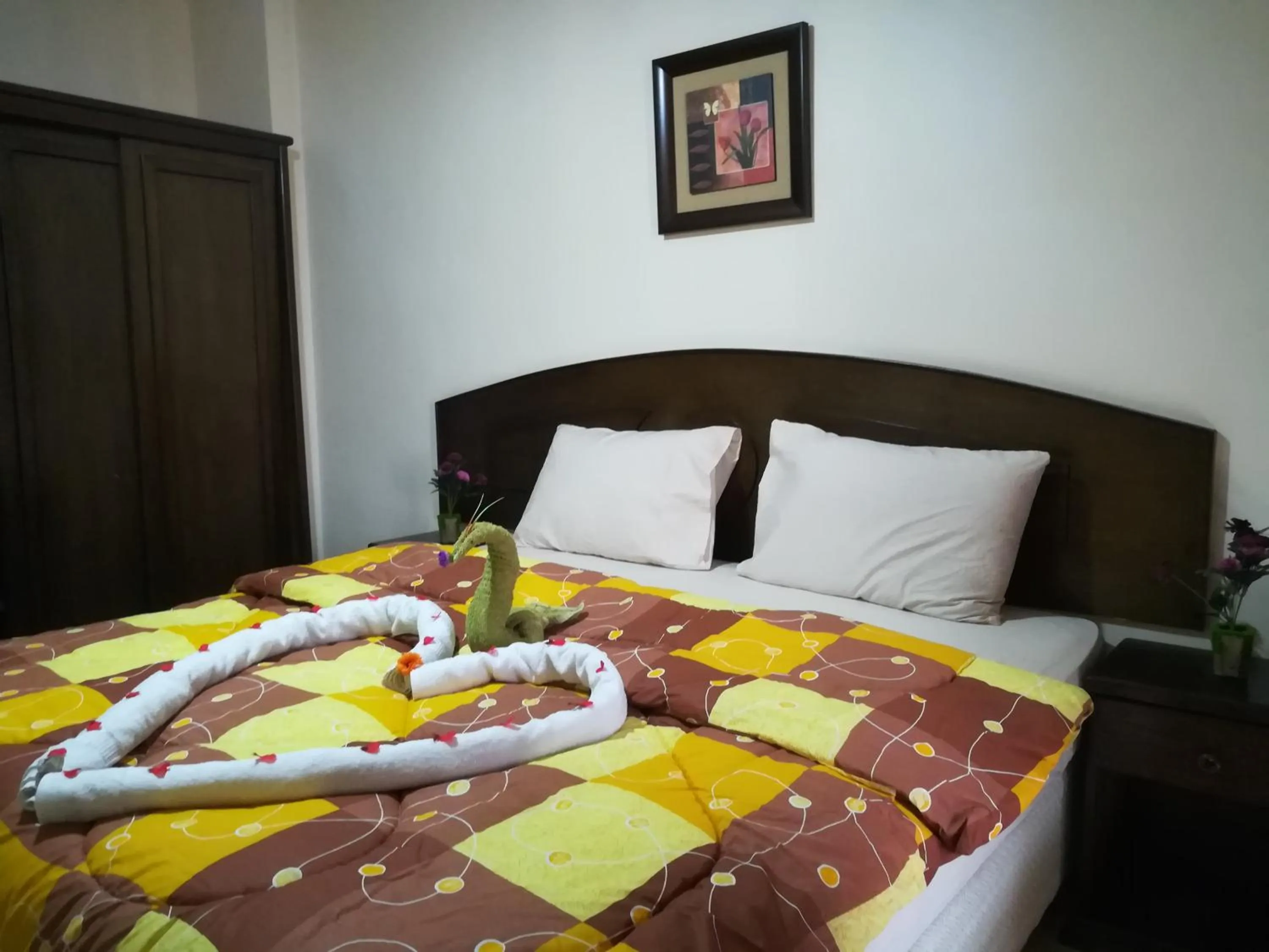 Bed in Baraka Al Aqaba Hotel Suites