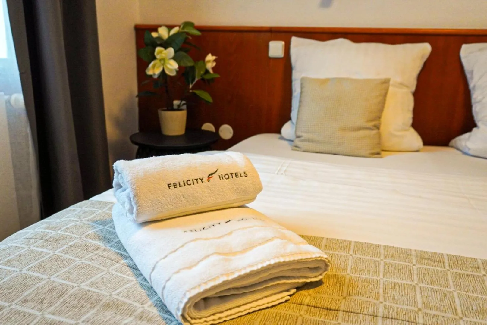 Bed in Hotel Sněžka