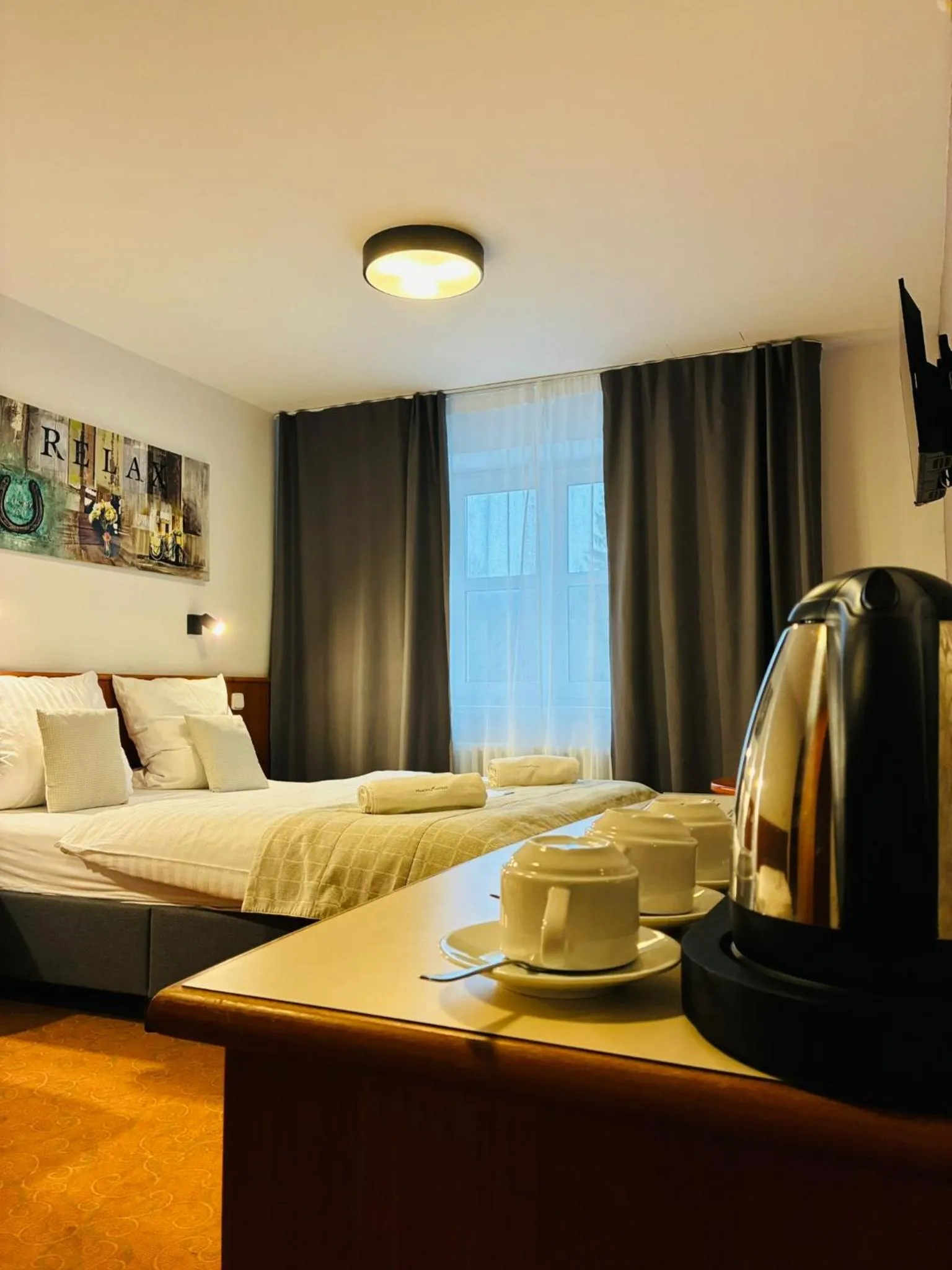 Bed in Hotel Sněžka