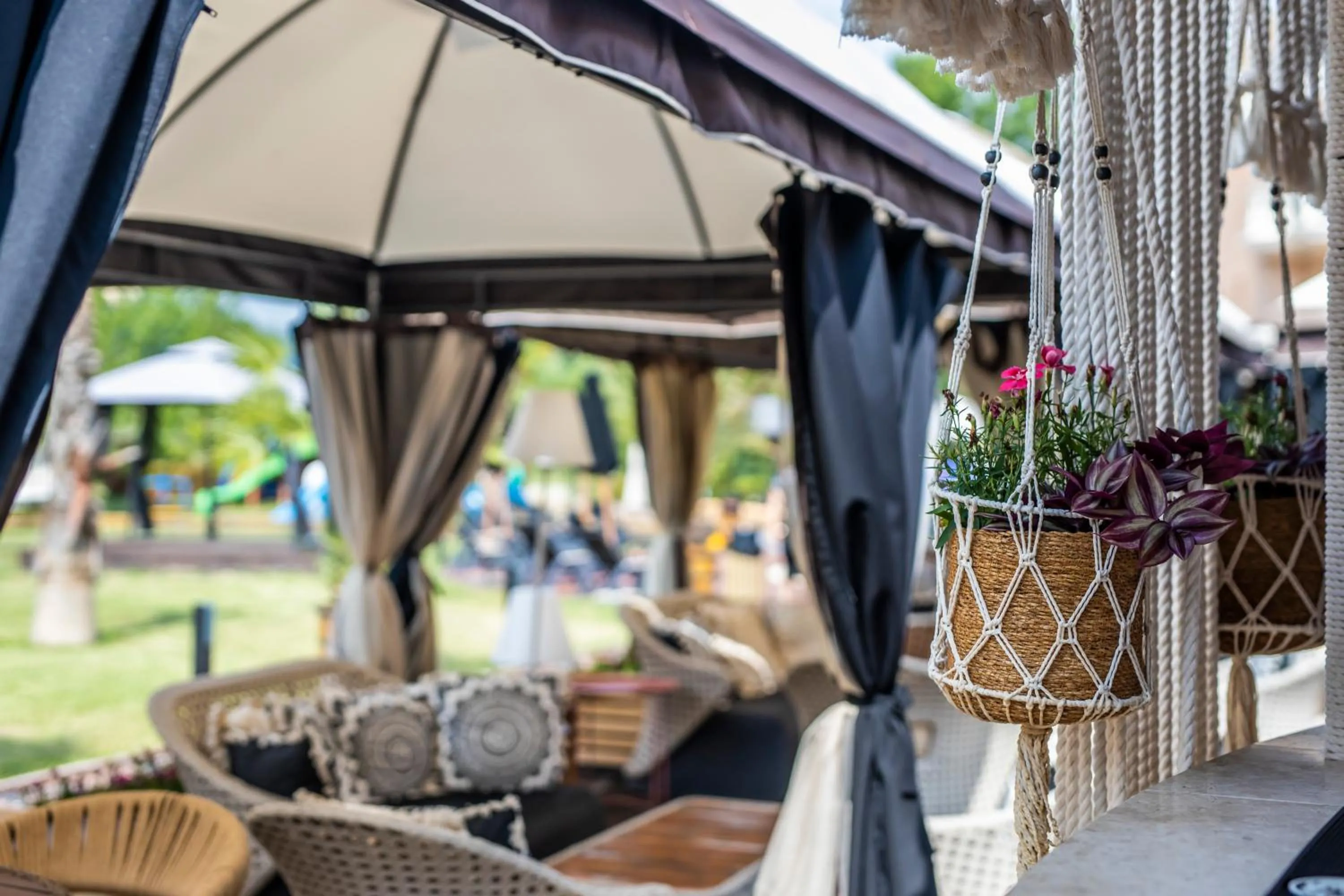 Patio in Touristic Complex Hacienda Beach Apartments Sozopol
