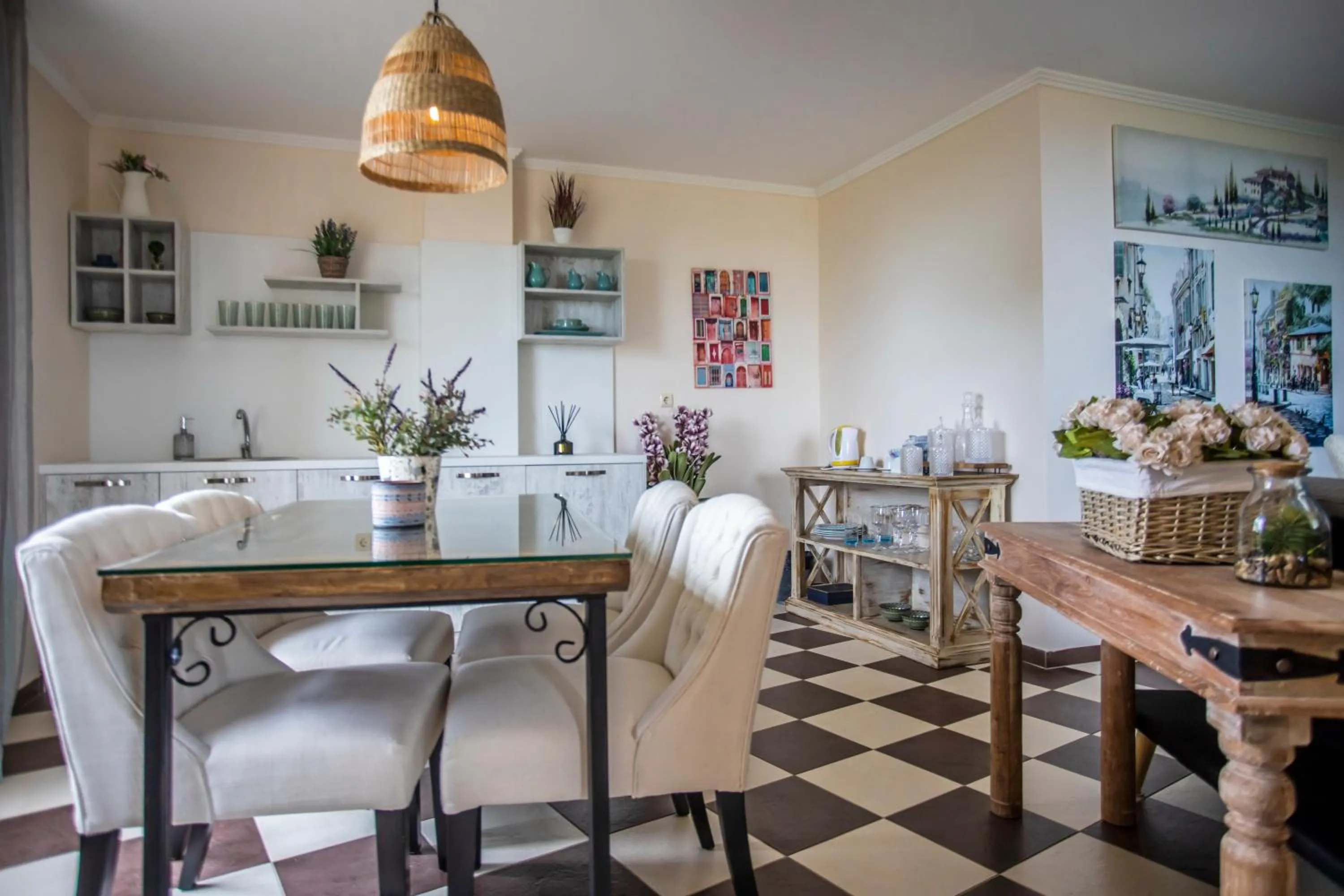 Kitchen or kitchenette in Touristic Complex Hacienda Beach Apartments Sozopol