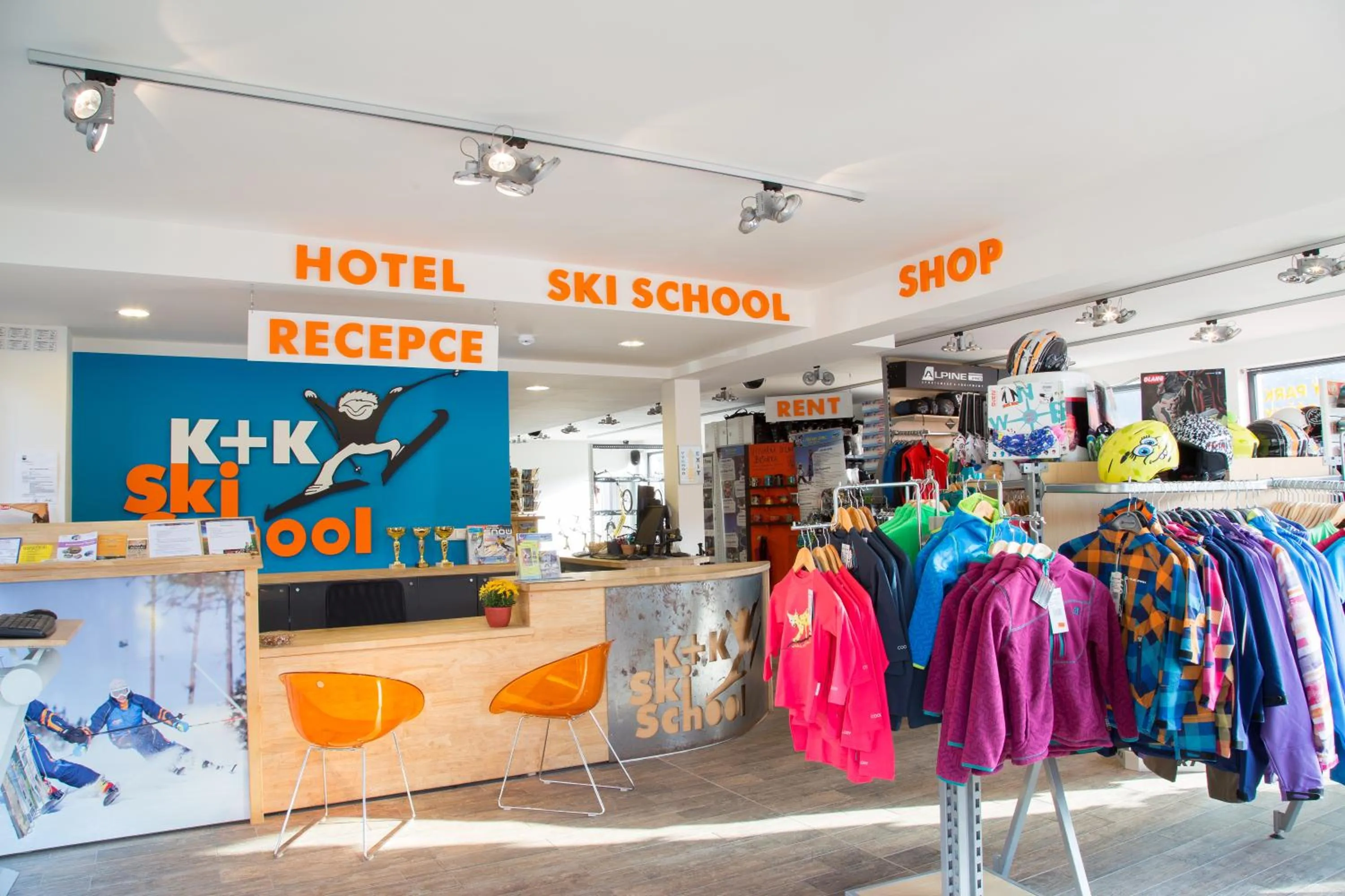 Lobby or reception in Hotel U Kabinky