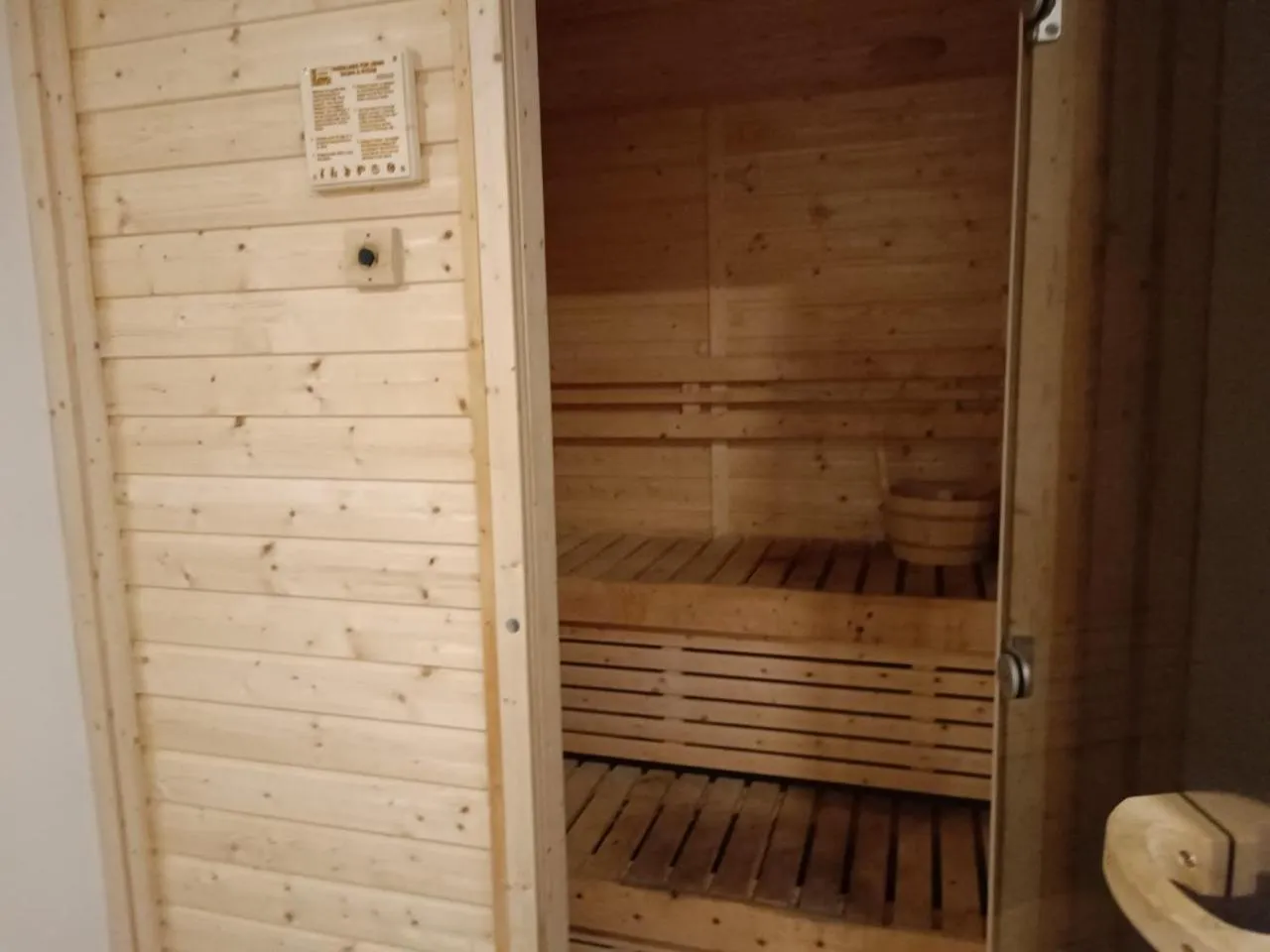 Sauna in Pineale Villas, Resort and Spa