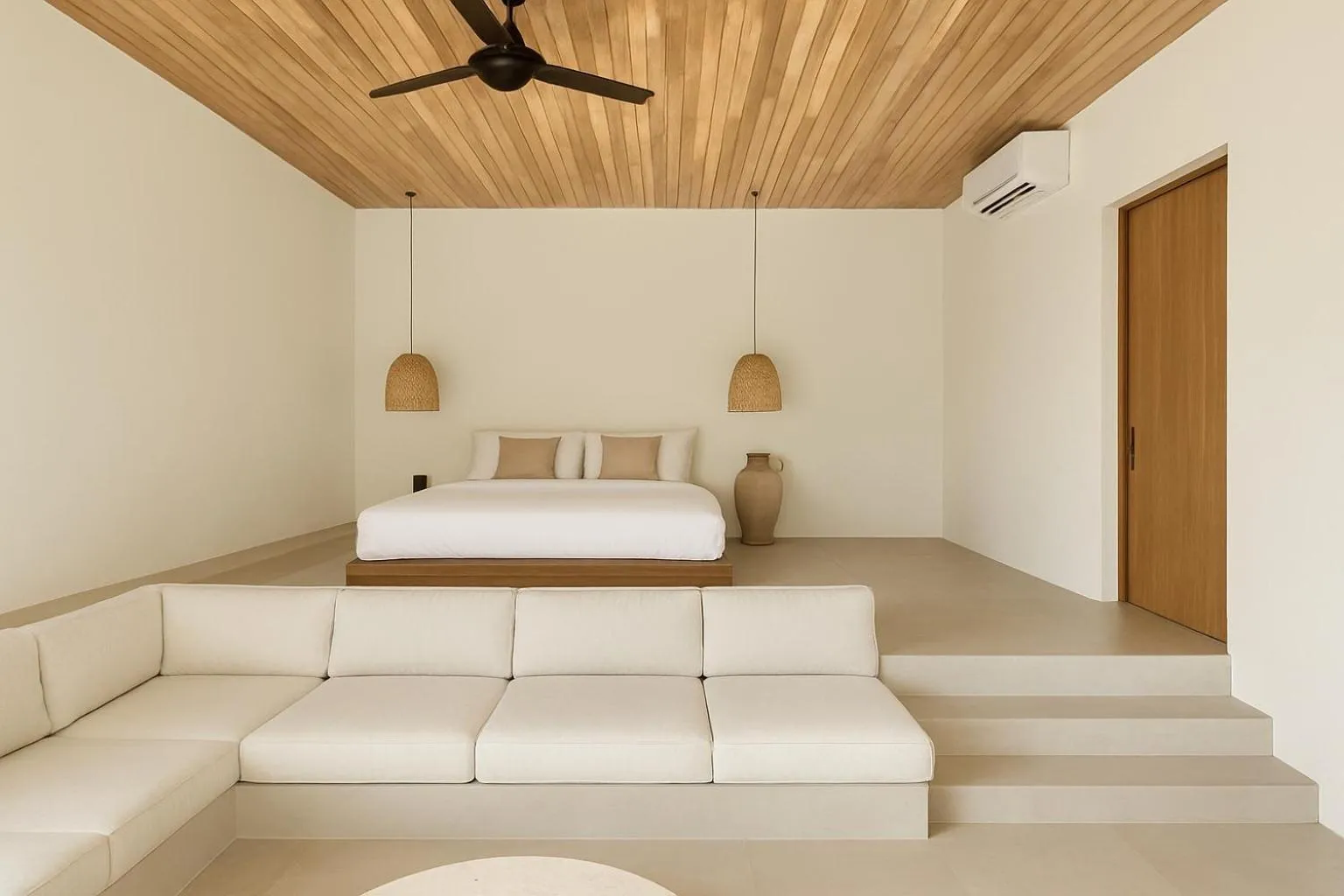 Bed in Pineale Villas, Resort and Spa