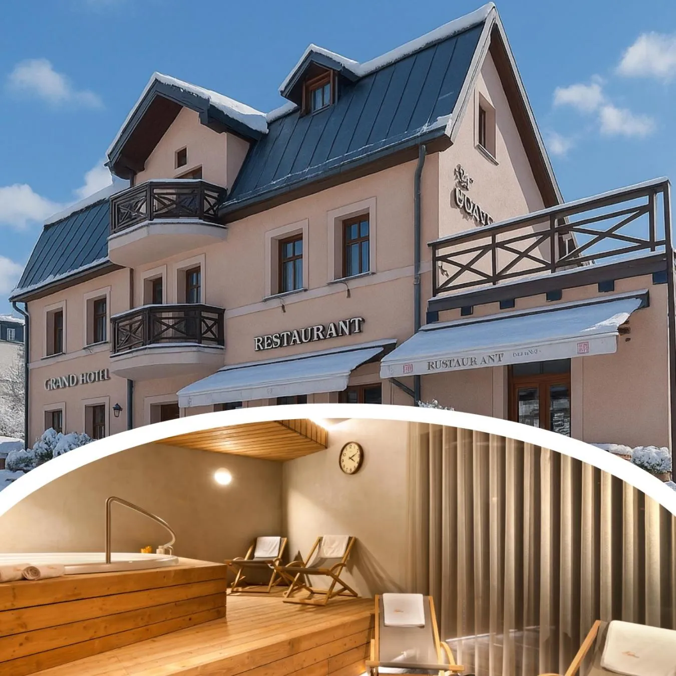 Property building in Wellness Hotel Grand