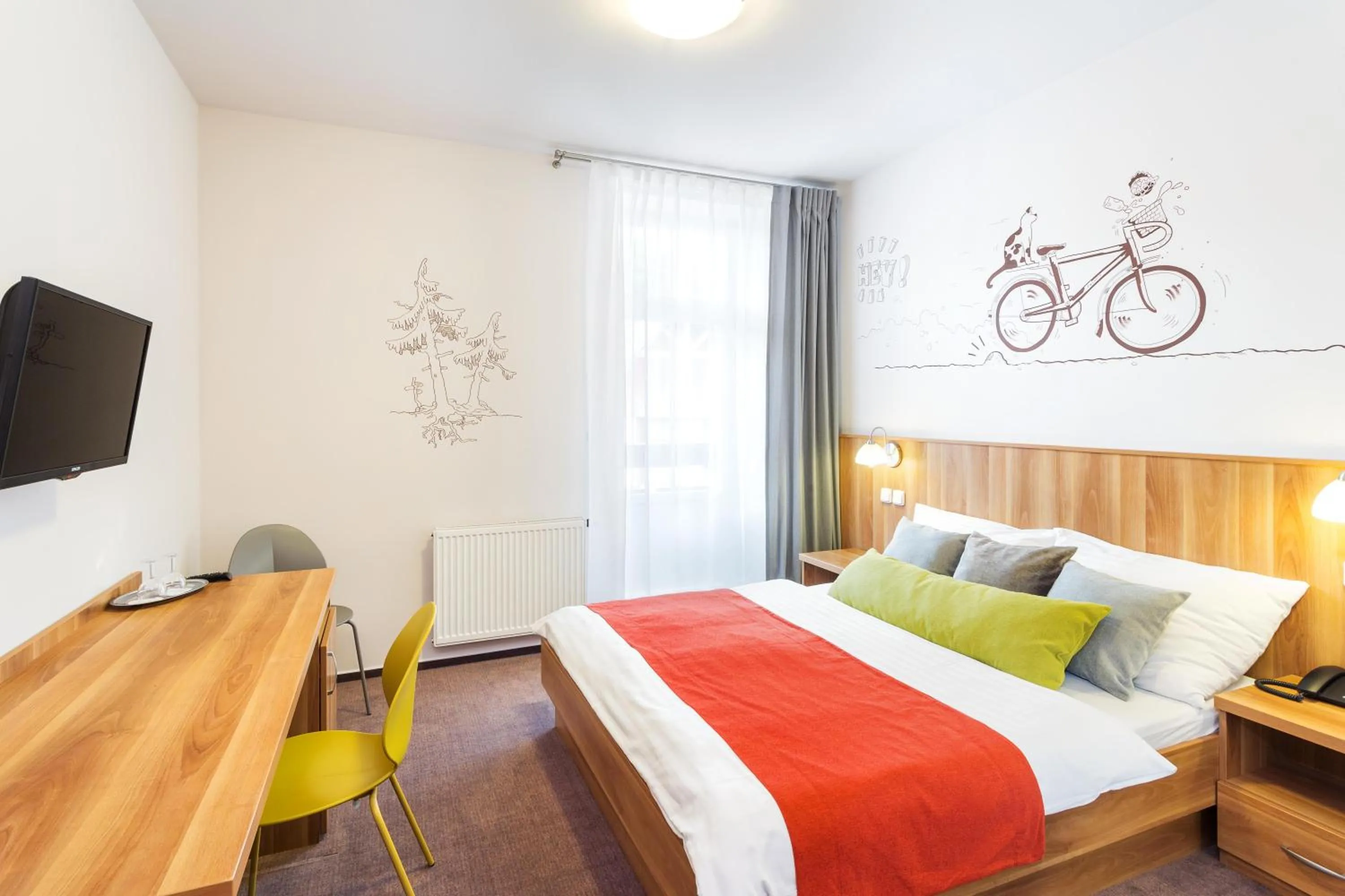 Bedroom, Bed in Wellness Hotel Grand