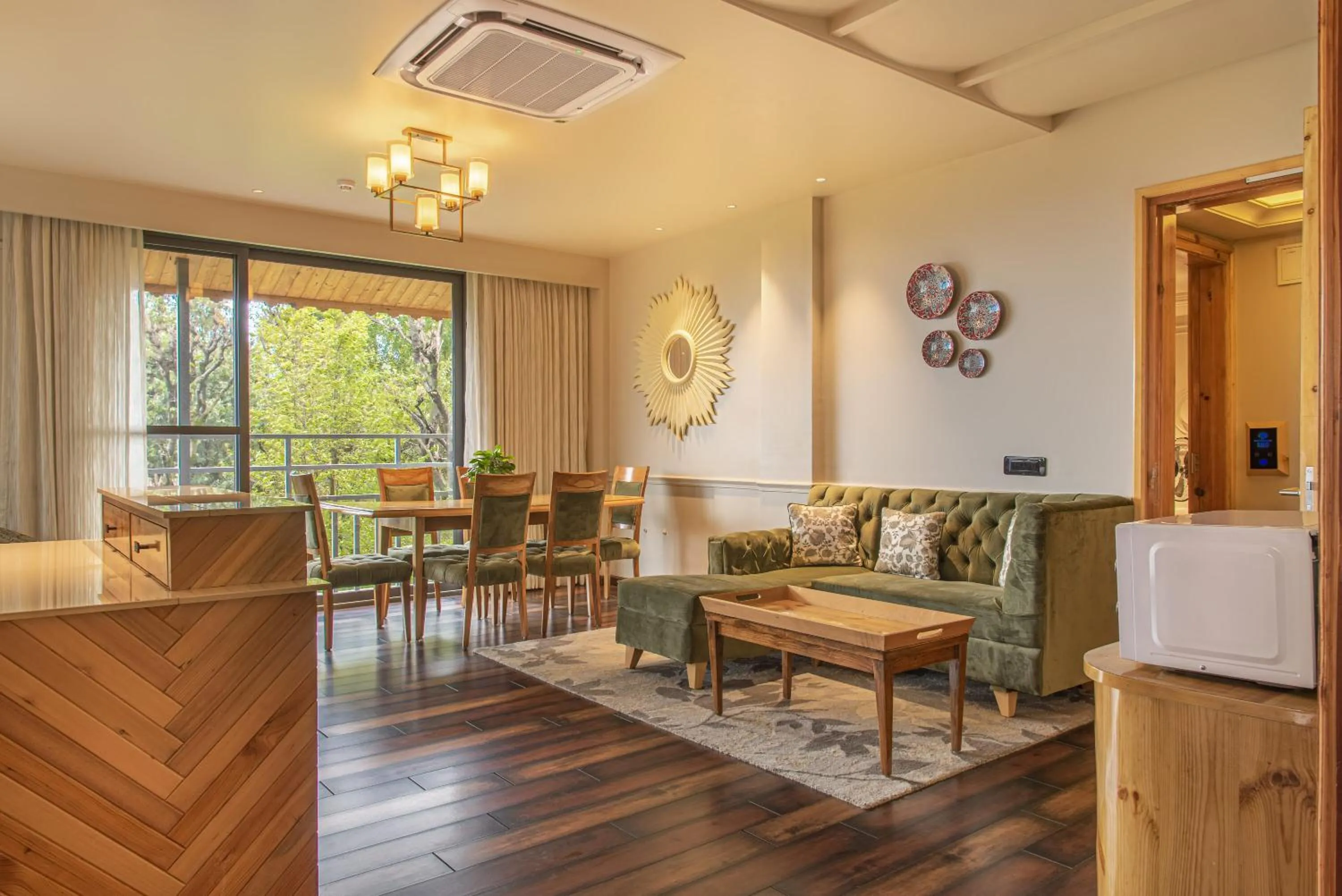 Living room in Echor Mandara TreeVilla Dharamshala