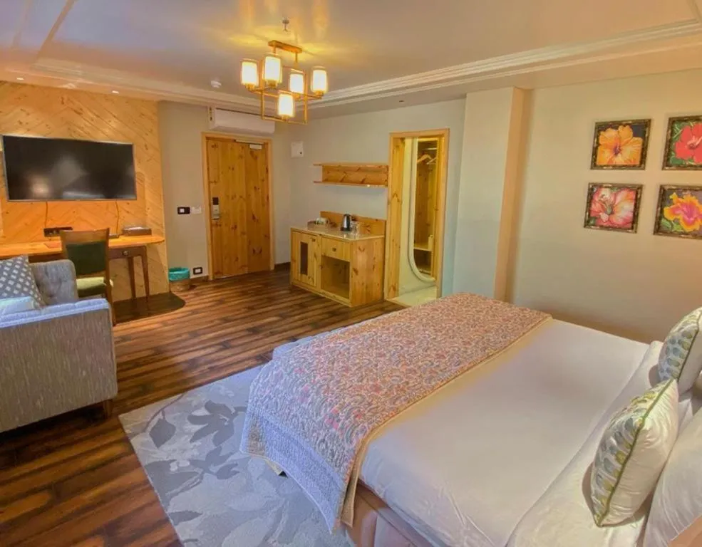 Bed in Echor Mandara TreeVilla Dharamshala