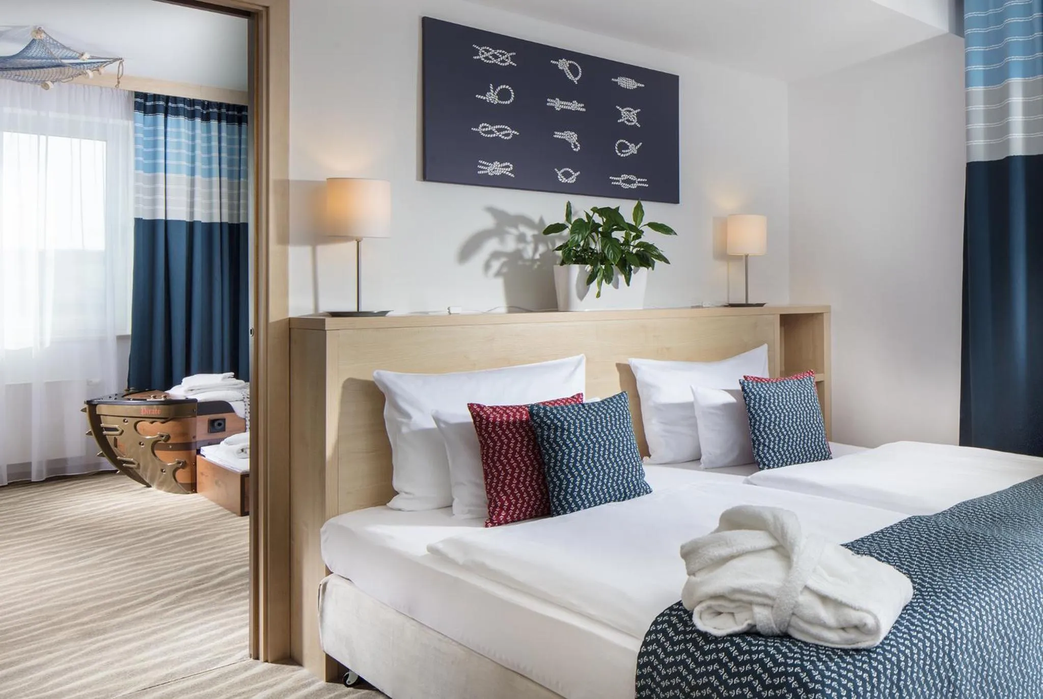 Bed in Aquapalace Hotel Prague