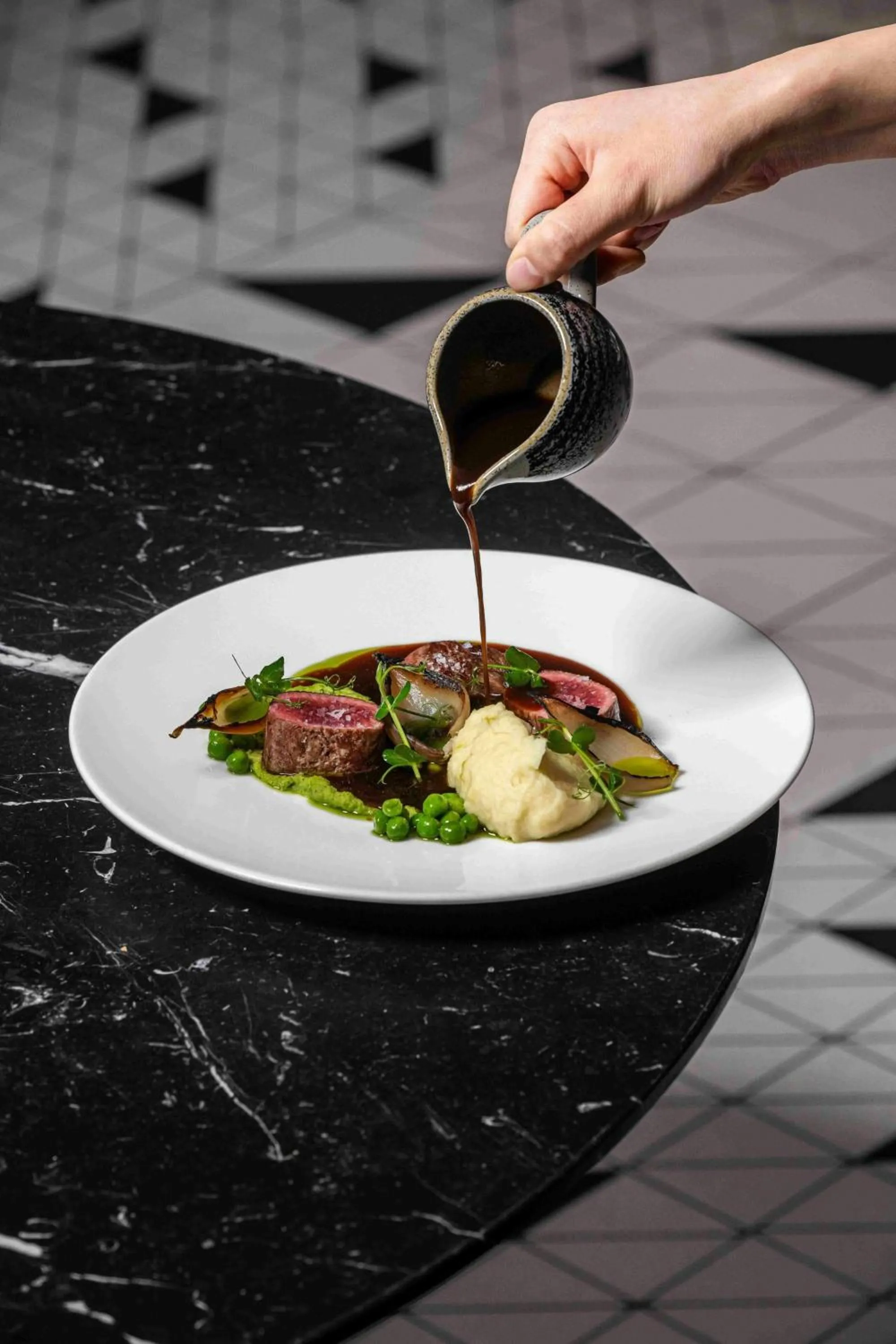 Restaurant/places to eat in Prague Marriott Hotel