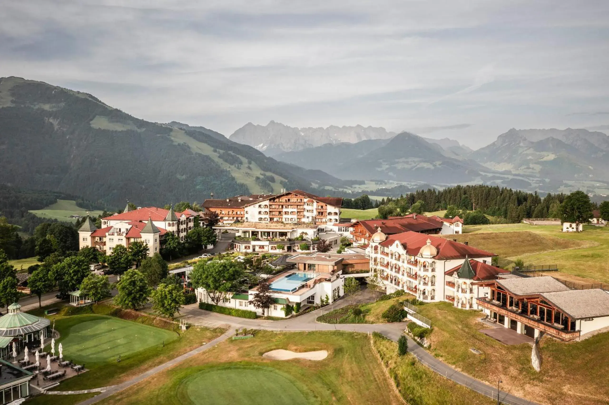 Property building, Bird's-eye View in Hotel Peternhof