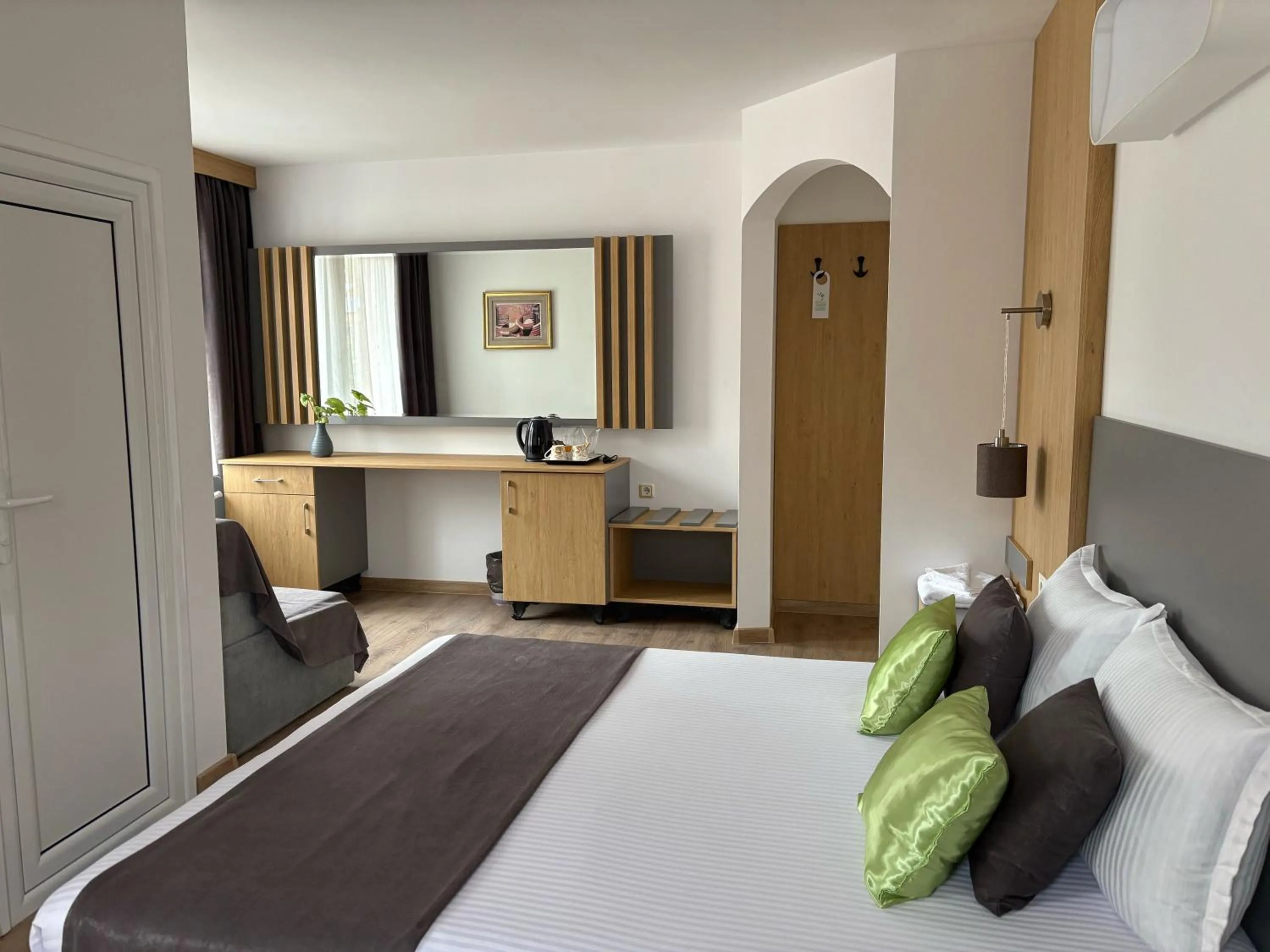 Bed in Family Hotel Flora