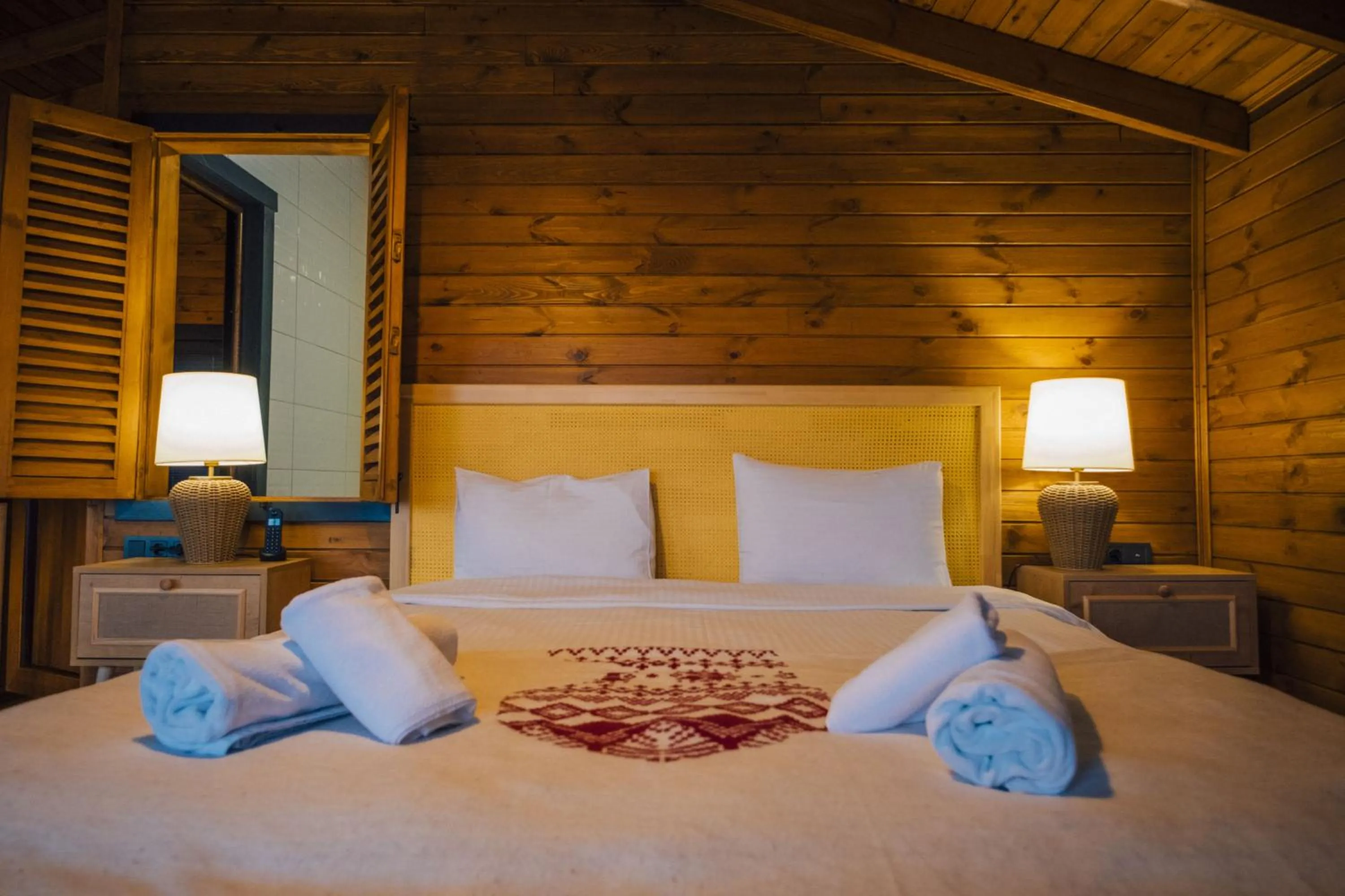 Bed in Woodlodge Country Sapanca