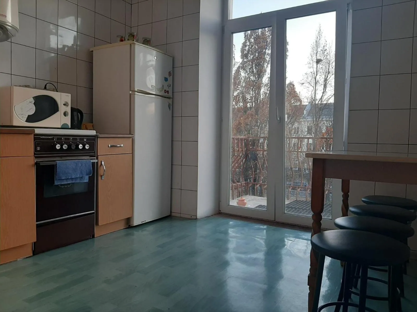 Kitchen or kitchenette in Apart-Hotel Parasolka